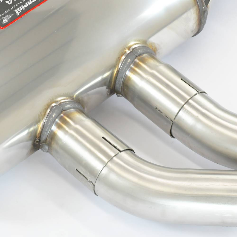 Rear exhaust right - left with valve, endpipes GT Black 170x105