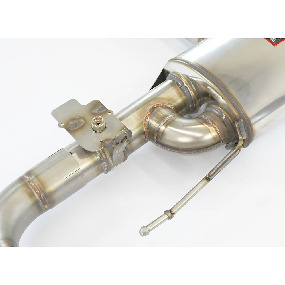Silencieux arrière Droite - Gauche avec valves, Embout de sortie GT Black 170x105