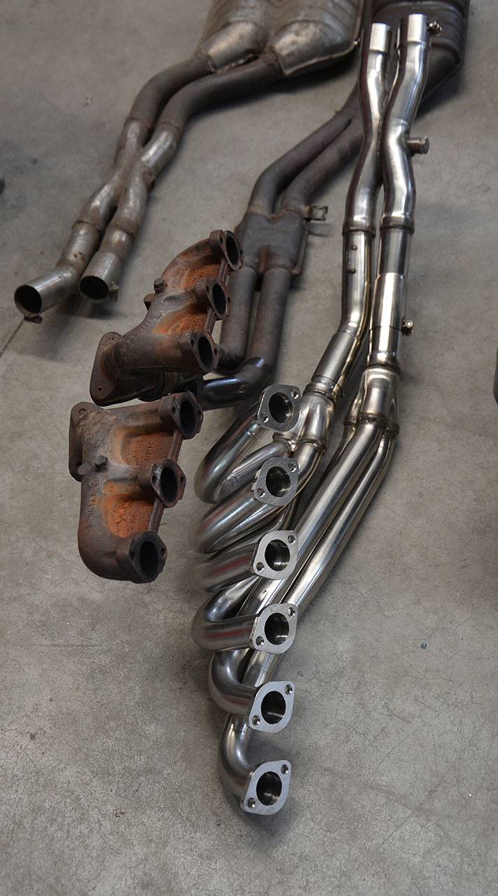 Collecteur + X-Pipe (Left Hand Drive) Acier inoxydable pour origine catalyseur