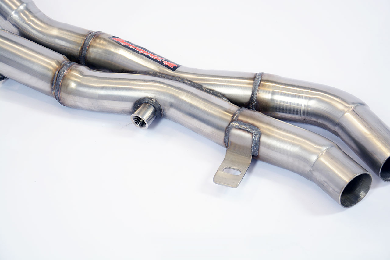 Colectores + X-Pipe (Volante a la izquierda) Acero Inox para catalizador OEM 
