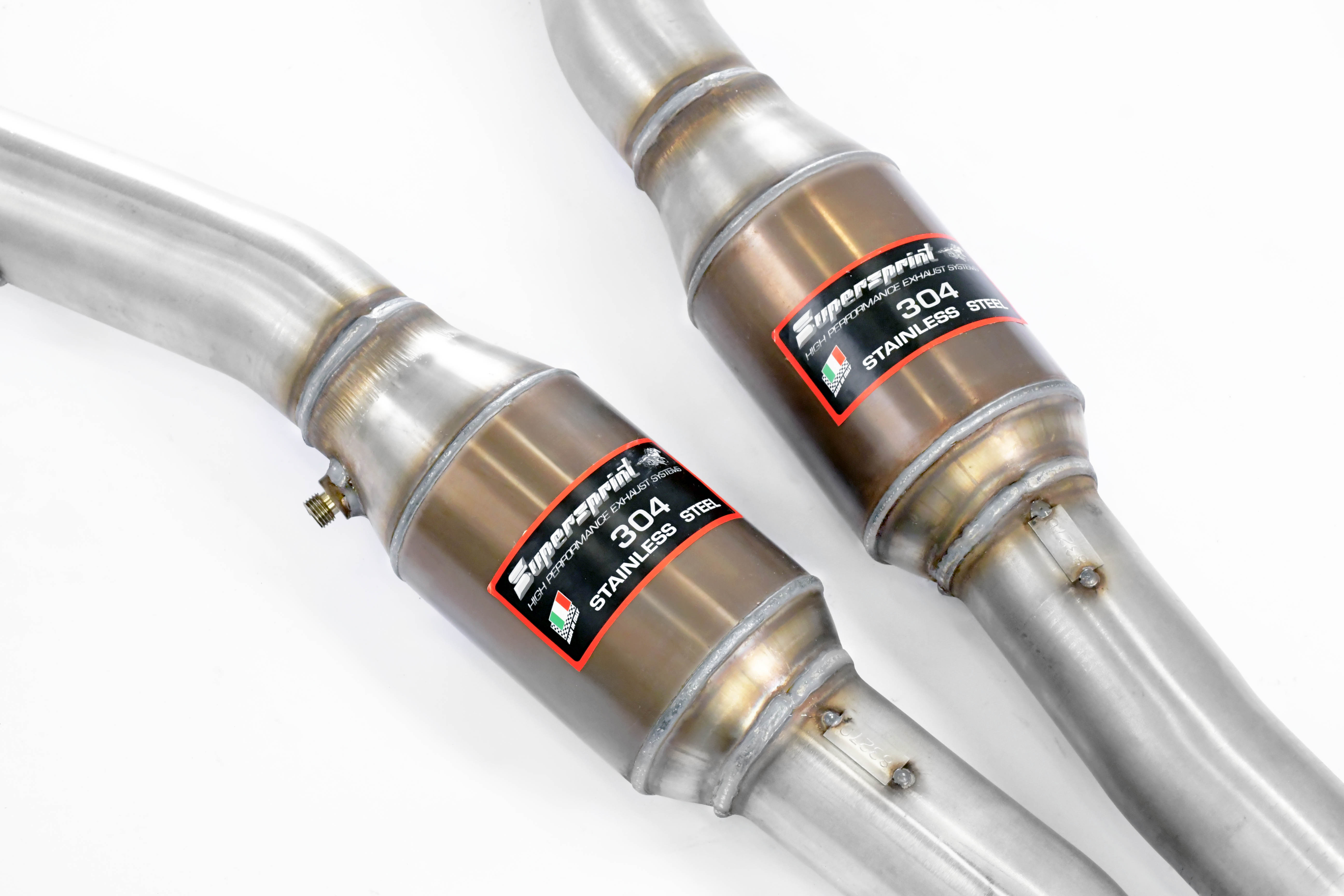 Kit anteriore Destro - Sinistro con catalizzatore metallico
