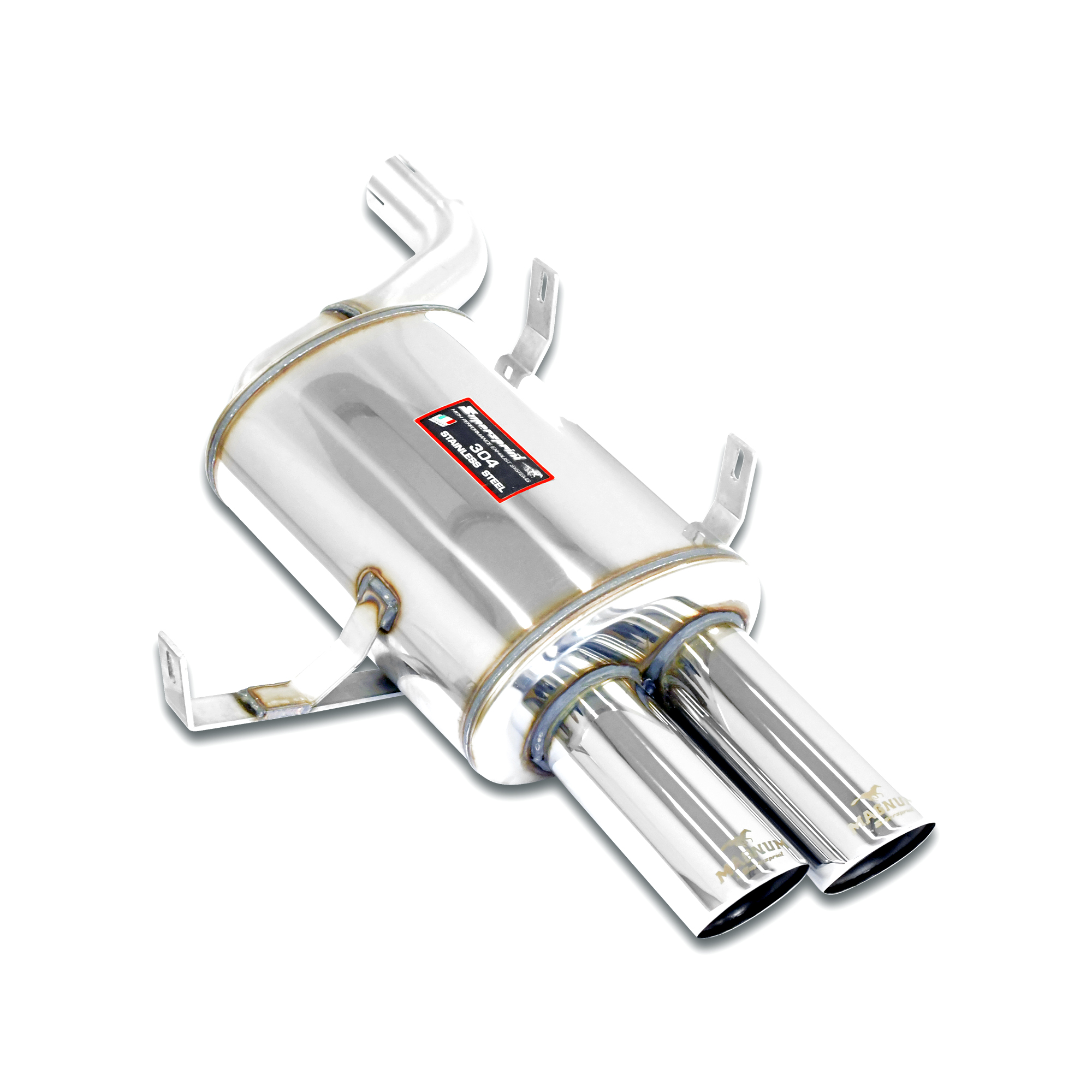Rear muffler, Race Tips Package <strong><span style=color:#ea0000;>With E.E.C. homologation</span></strong>