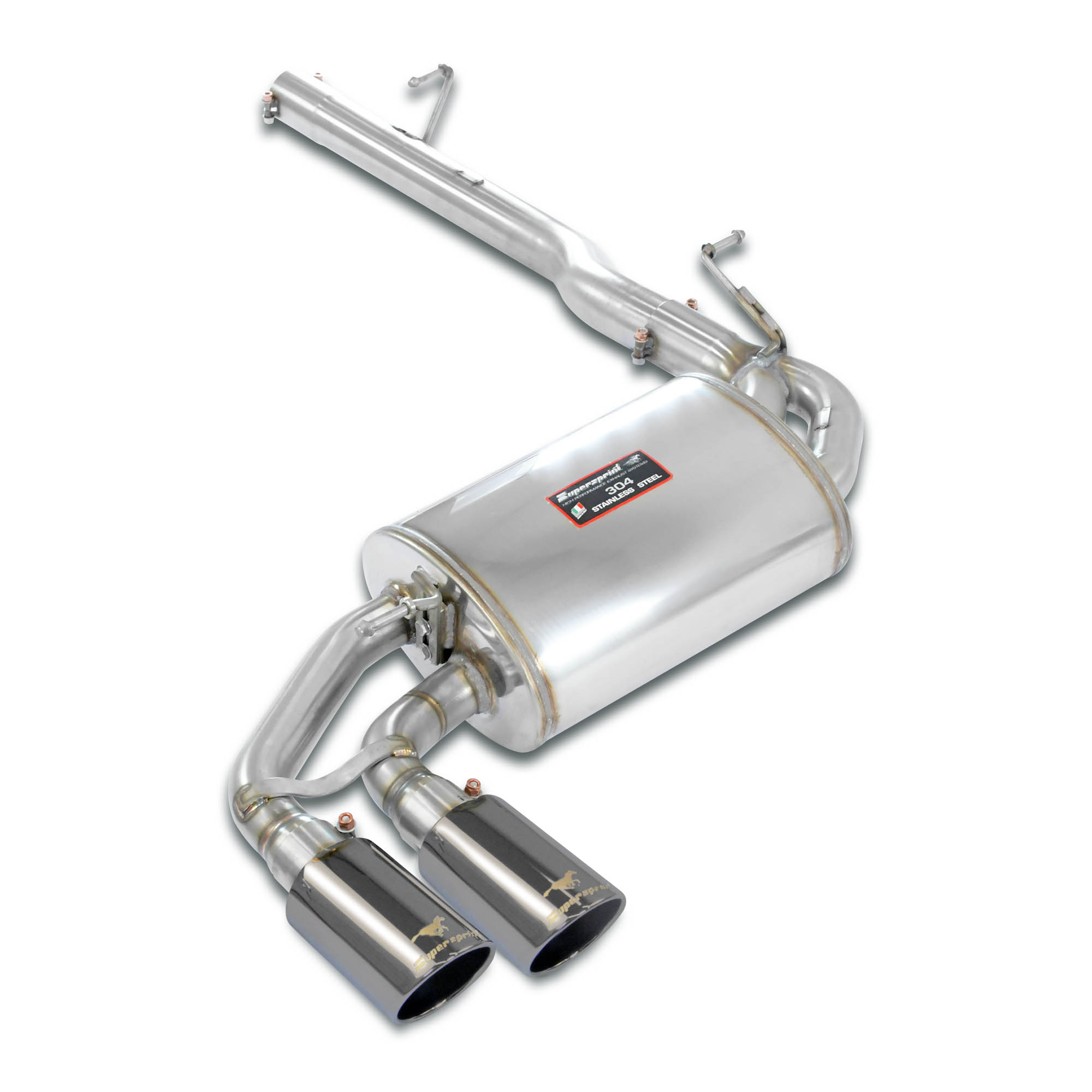 Rear exhaust OO90 Gun Metal Grey