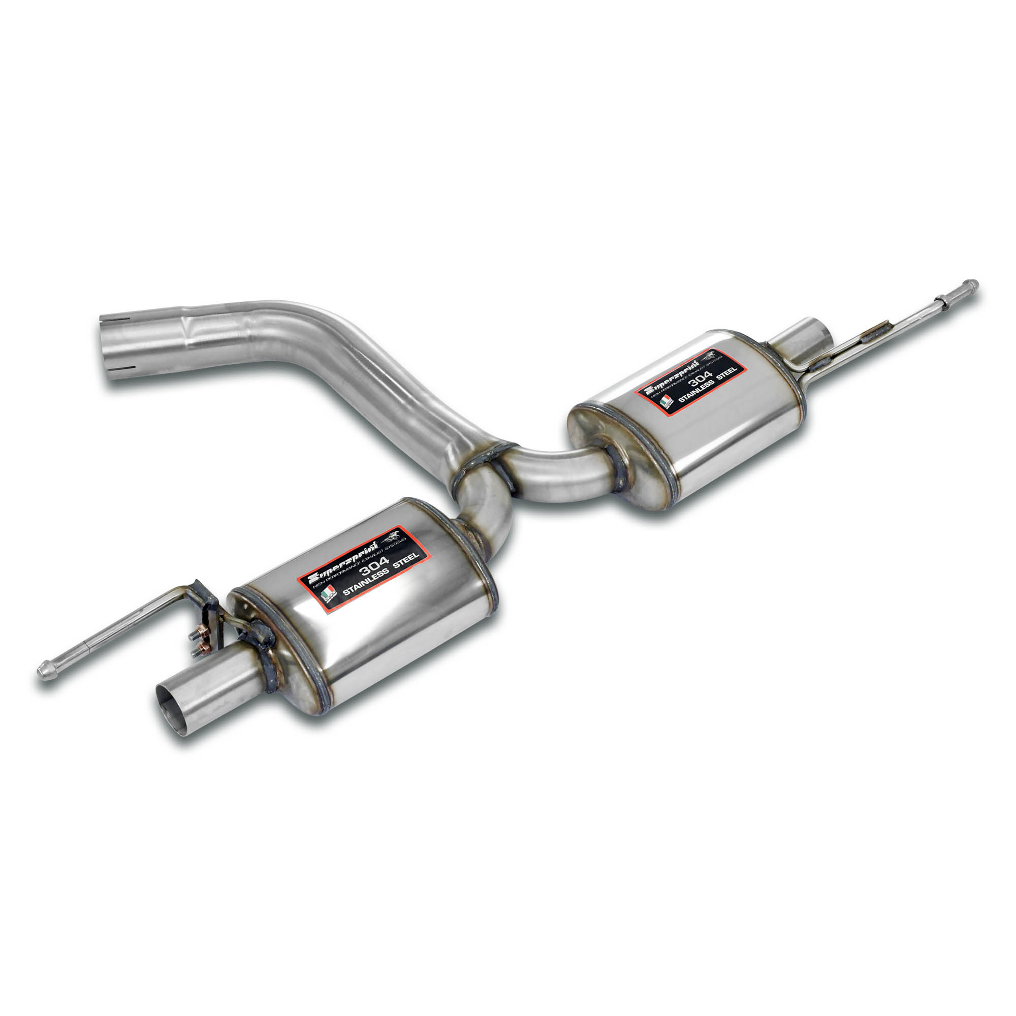 Rear exhaust Racing right - left