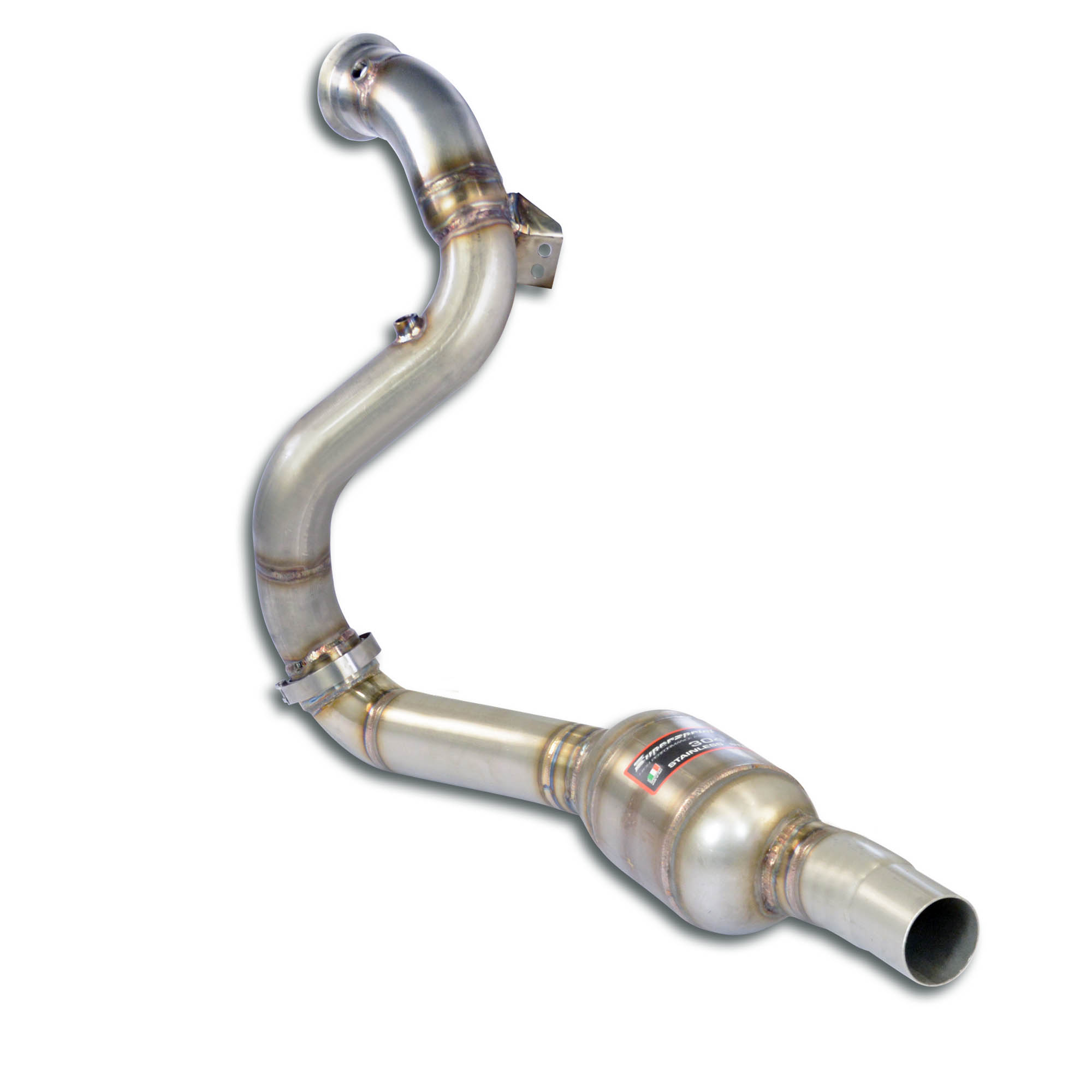 Downpipe Left + Metallic catalytic converter (Replaces pre-catalytic converter) (RHD - LHD) 