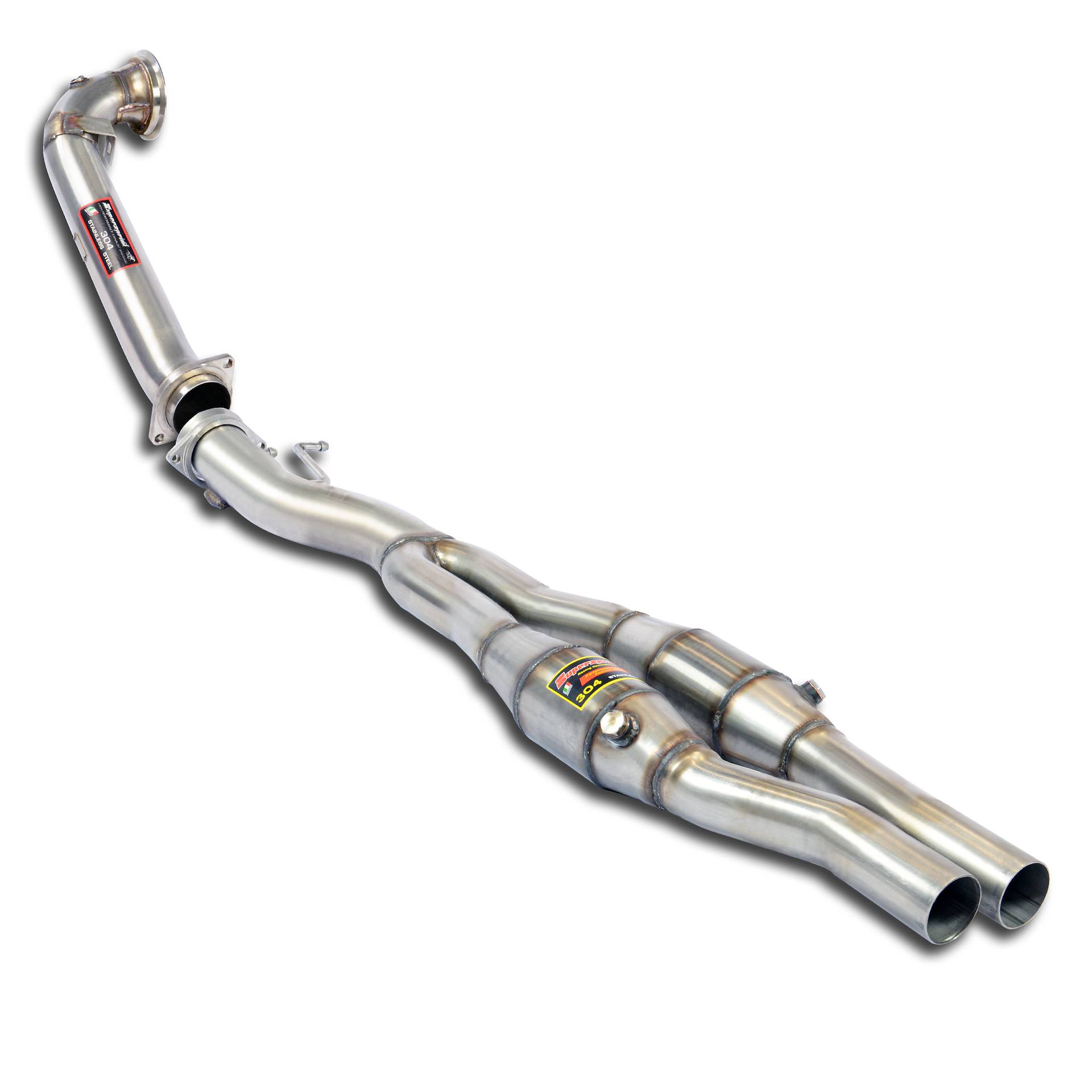 Downpipe Kit + Metalkatalysator Rechts - Links 100CPSI (Ersetzt Pre-Katalysator)