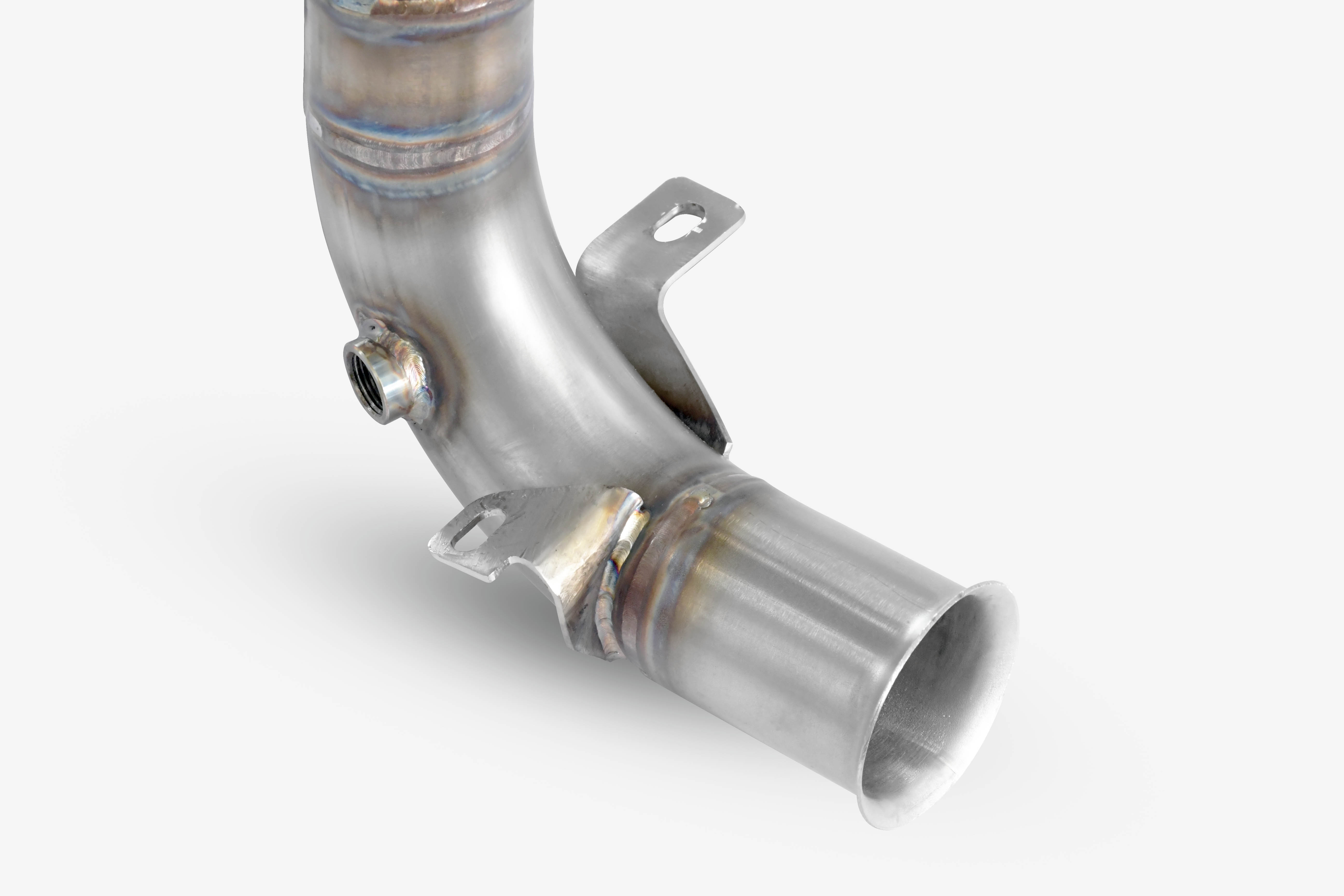 Downpipe with Metallic catalytic 200CPSI With sensor bungs