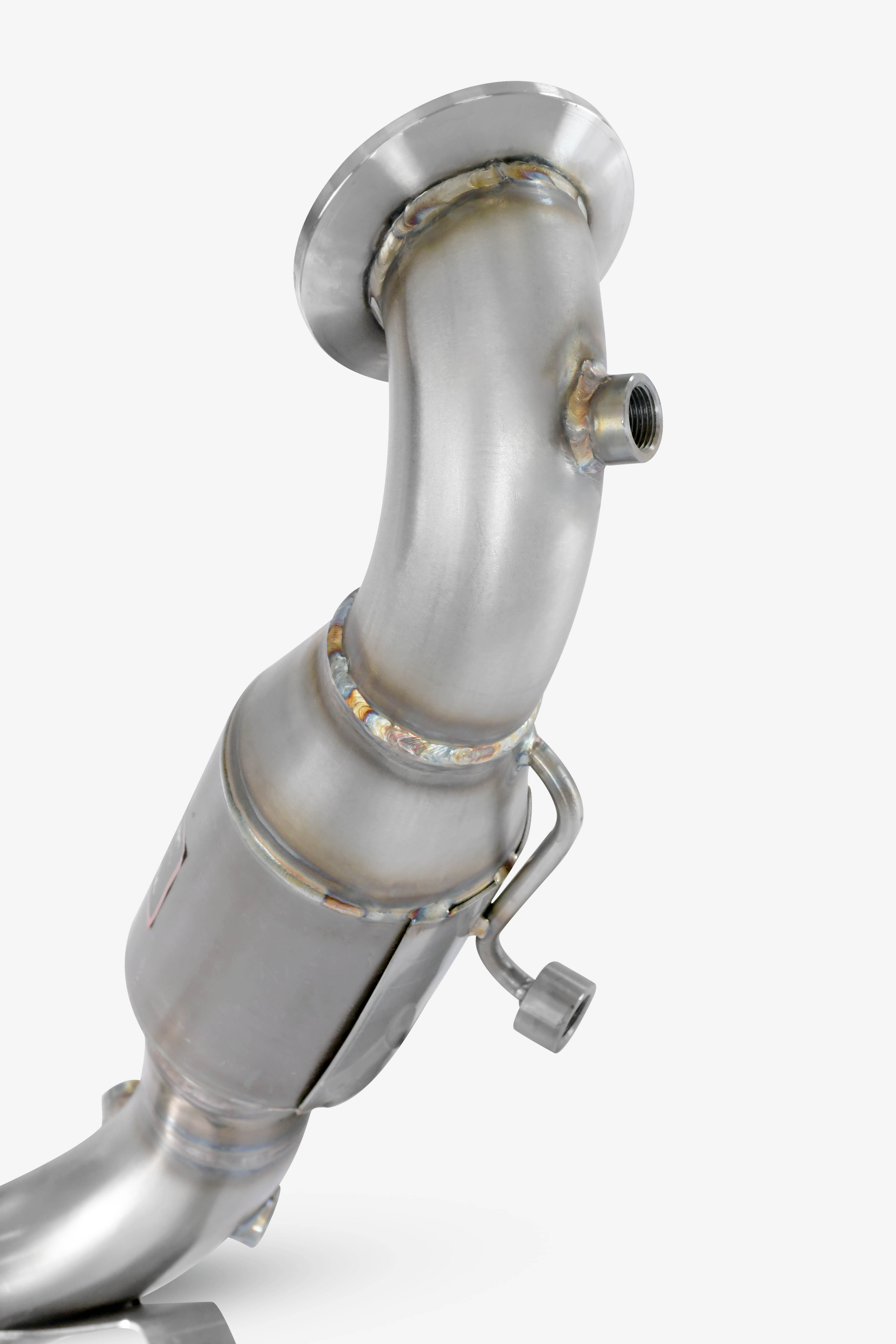 Downpipe with Metallic catalytic 200CPSI With sensor bungs