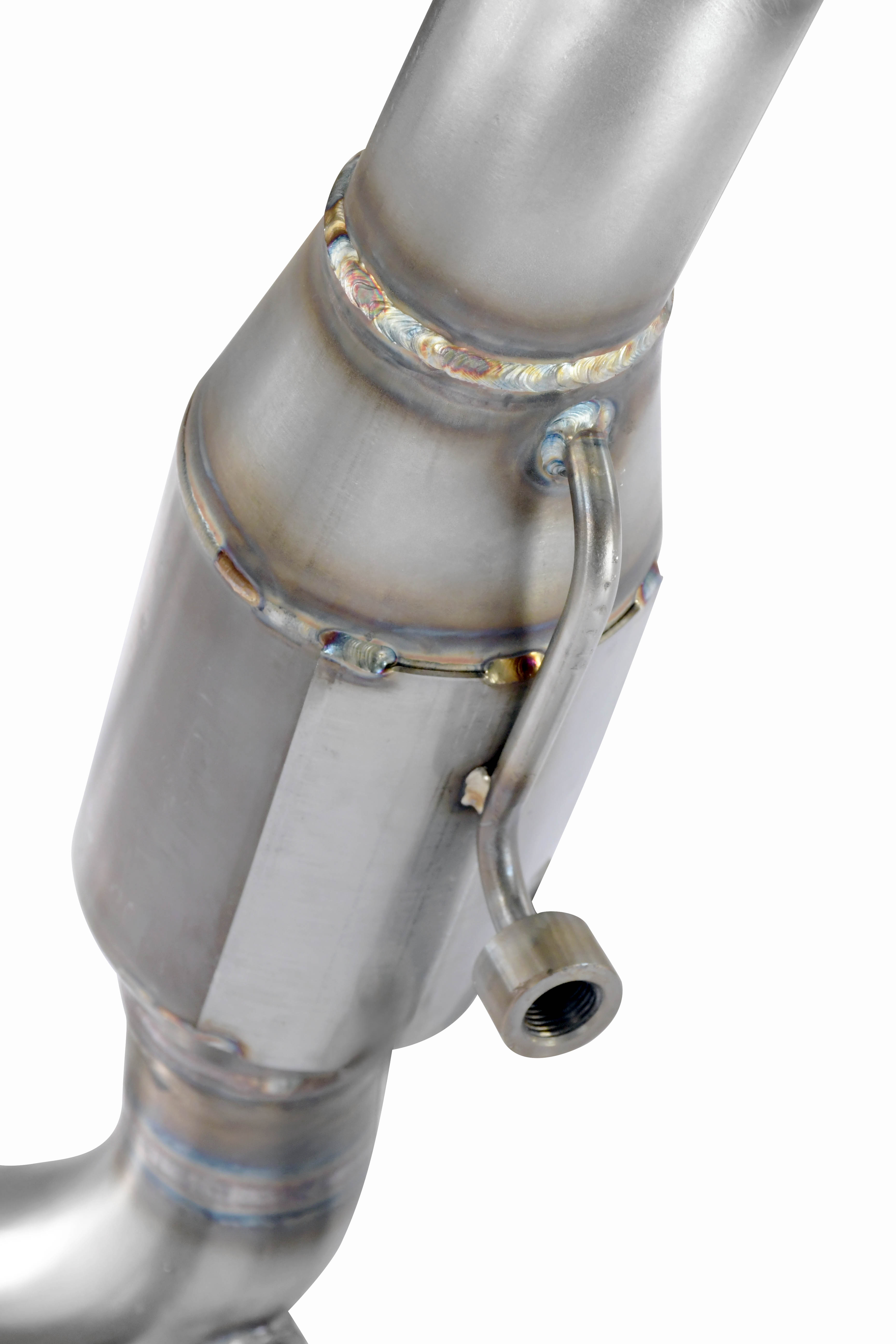 Downpipe with Metallic catalytic 200CPSI With sensor bungs
