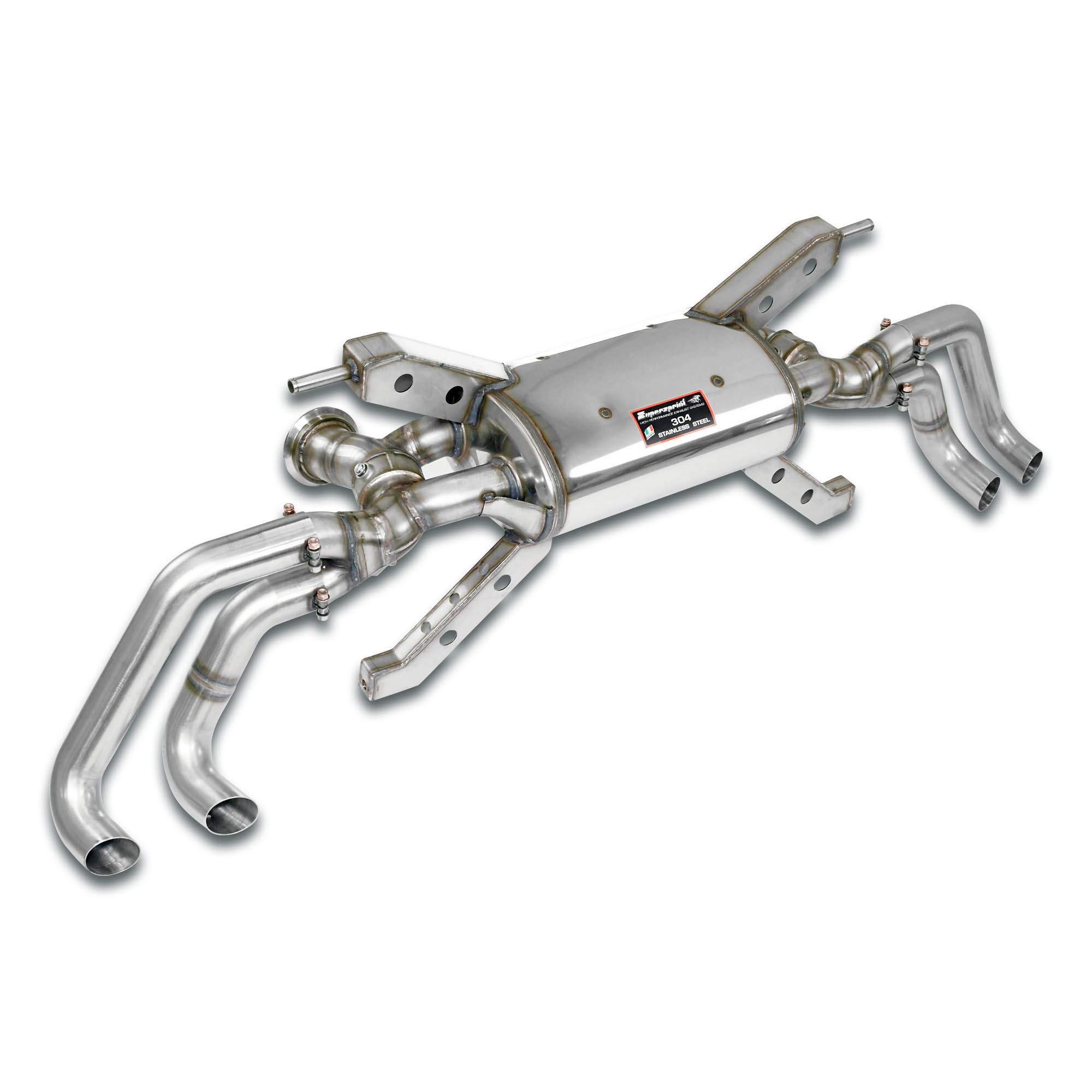 Silencieux arrière avec valves Droite - Gauche 4 sorties (remplace the main catalyseur - fits to the Stock Sorties) <strong><span style=color:#ea0000;>-13,0 Kg</span></strong>