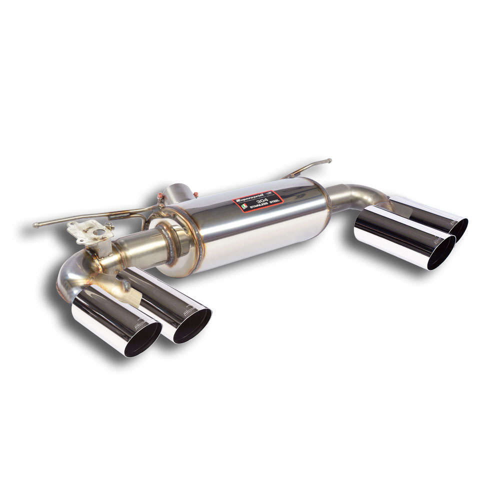 Rear exhaust OO80 Right + OO80 Left with valve Race Tips