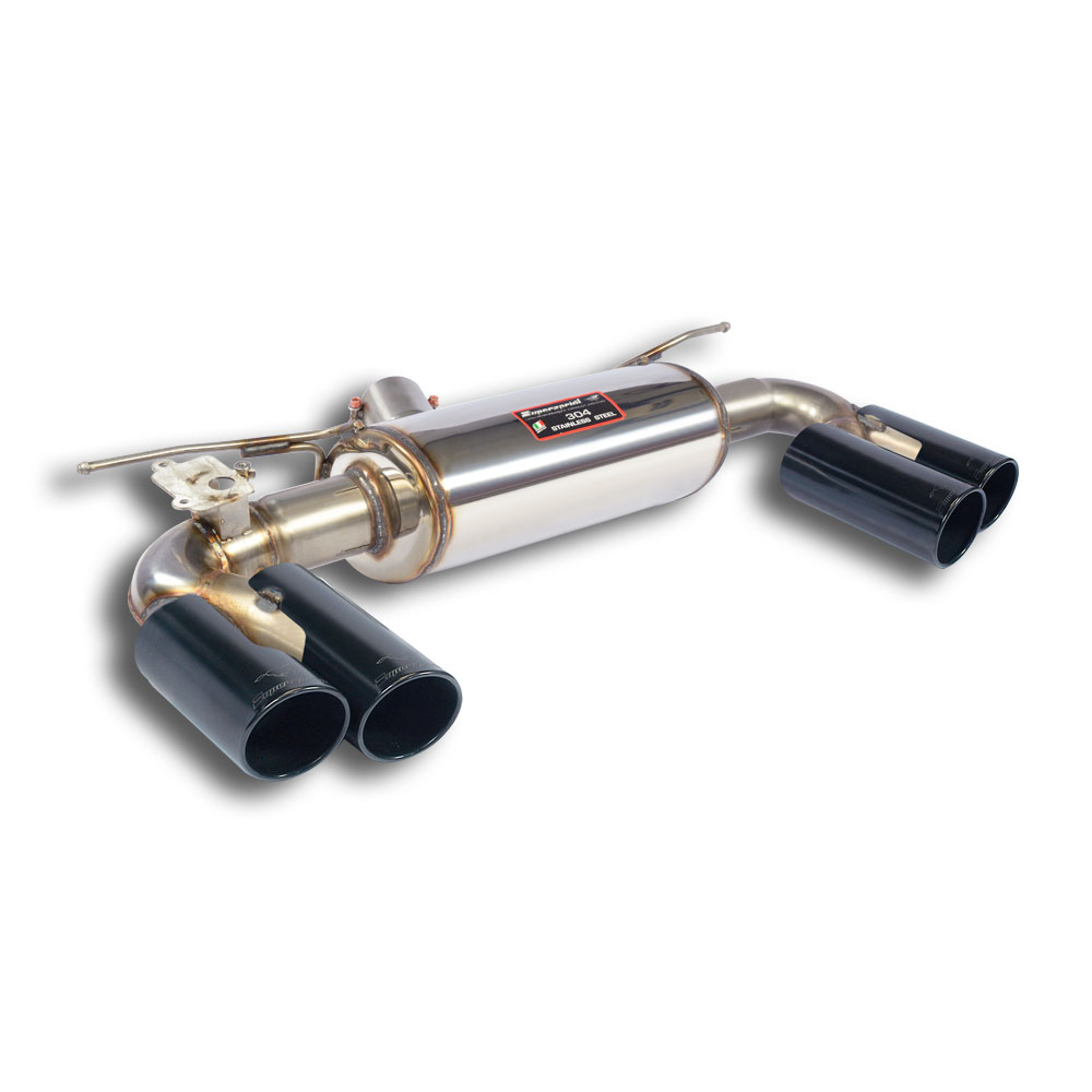 Silencioso trasero OO80 Derecho  + OO80 izquierdo Gun Metal Grey con valvula 