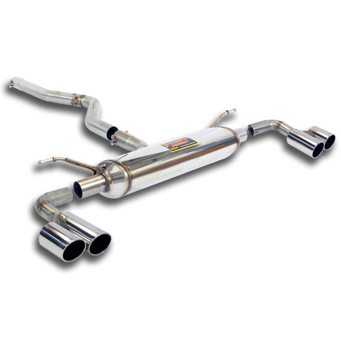 Connecting pipe + rear exhaust Right OO80 - Left OO80 