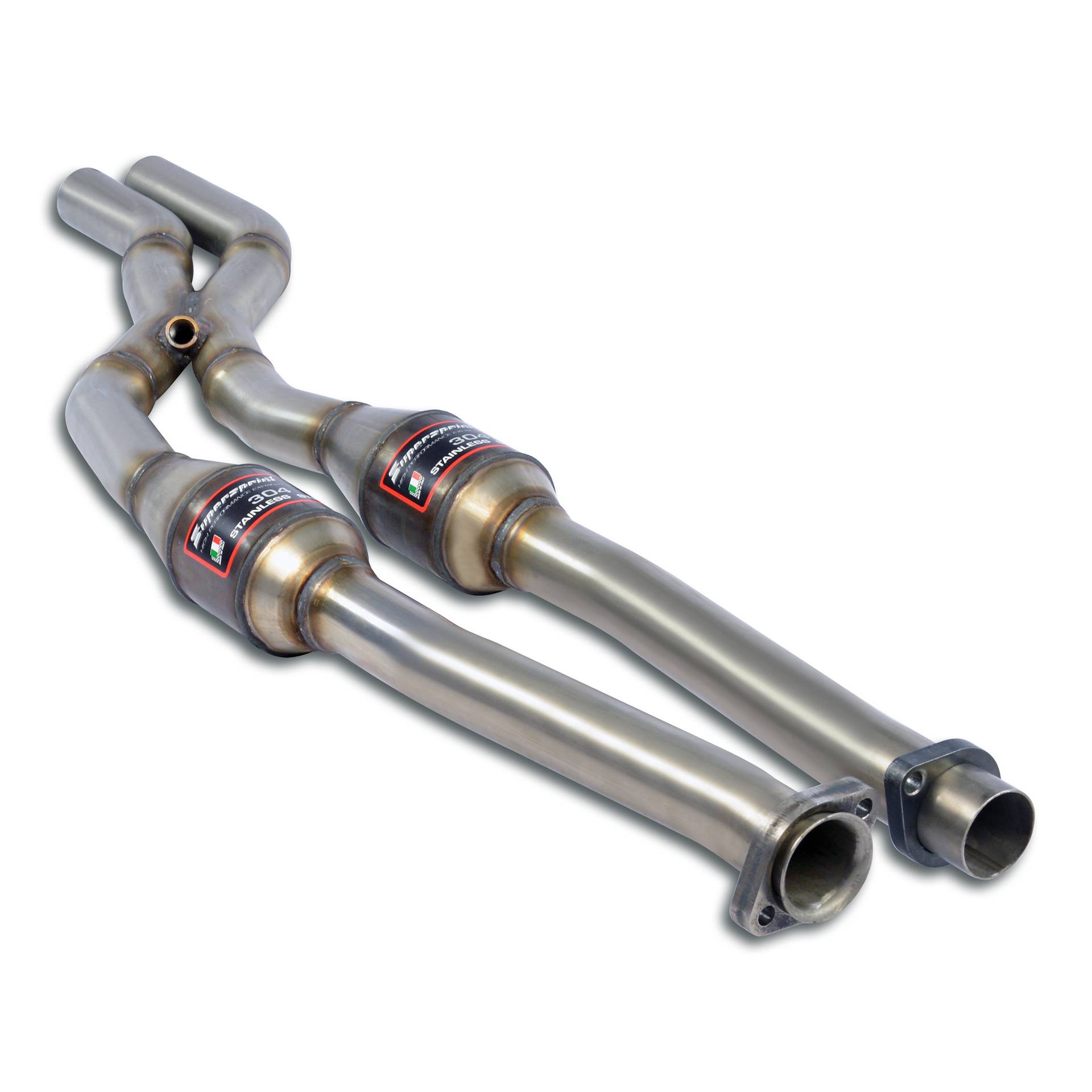 Anteriore con catalizzatore metallico destro - sinistro + X-Pipe