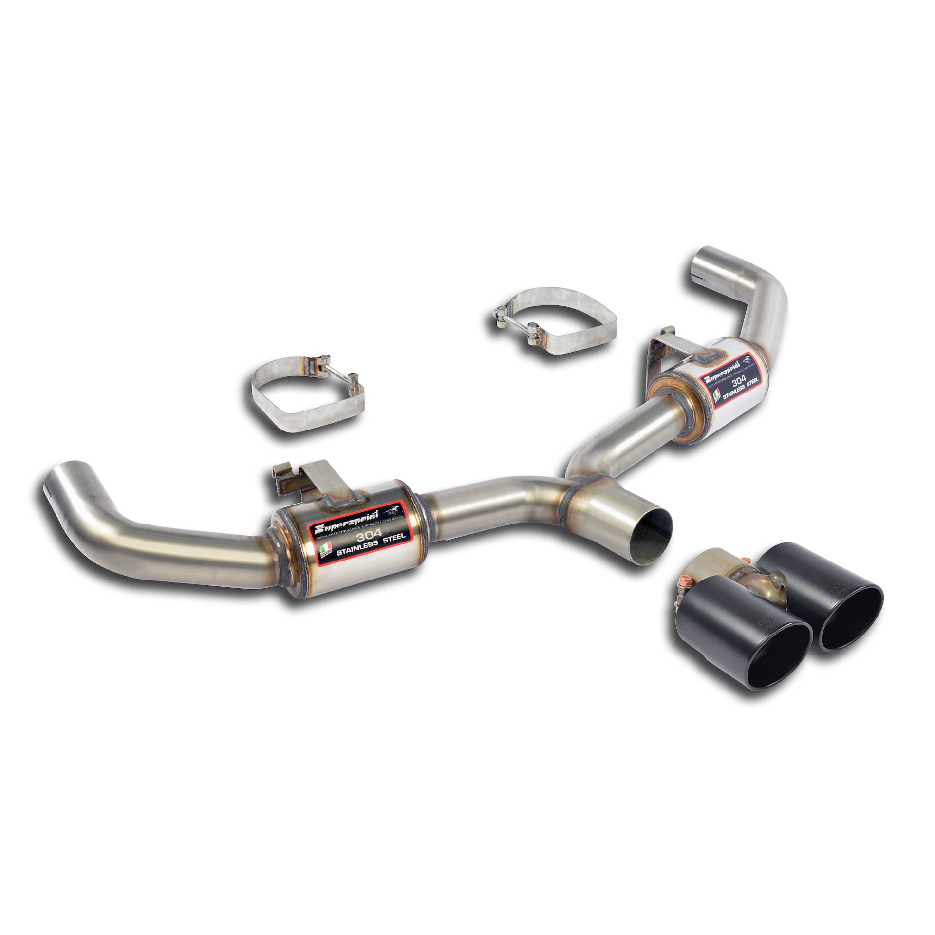 Rear exhaust OO90 Gun Metal Grey