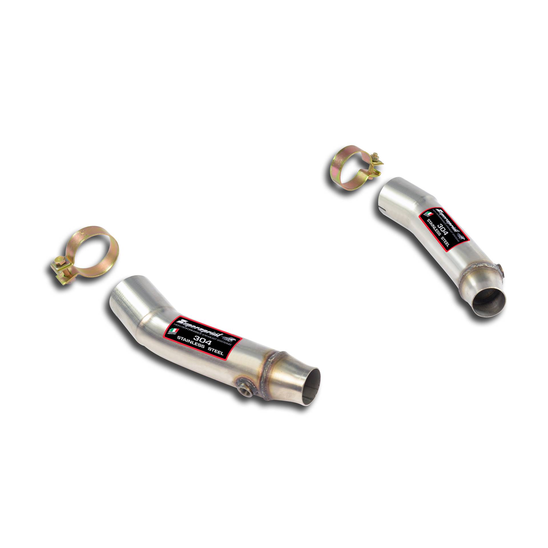 Right - Left connecting pipe kit for OEM kat Weld on connection