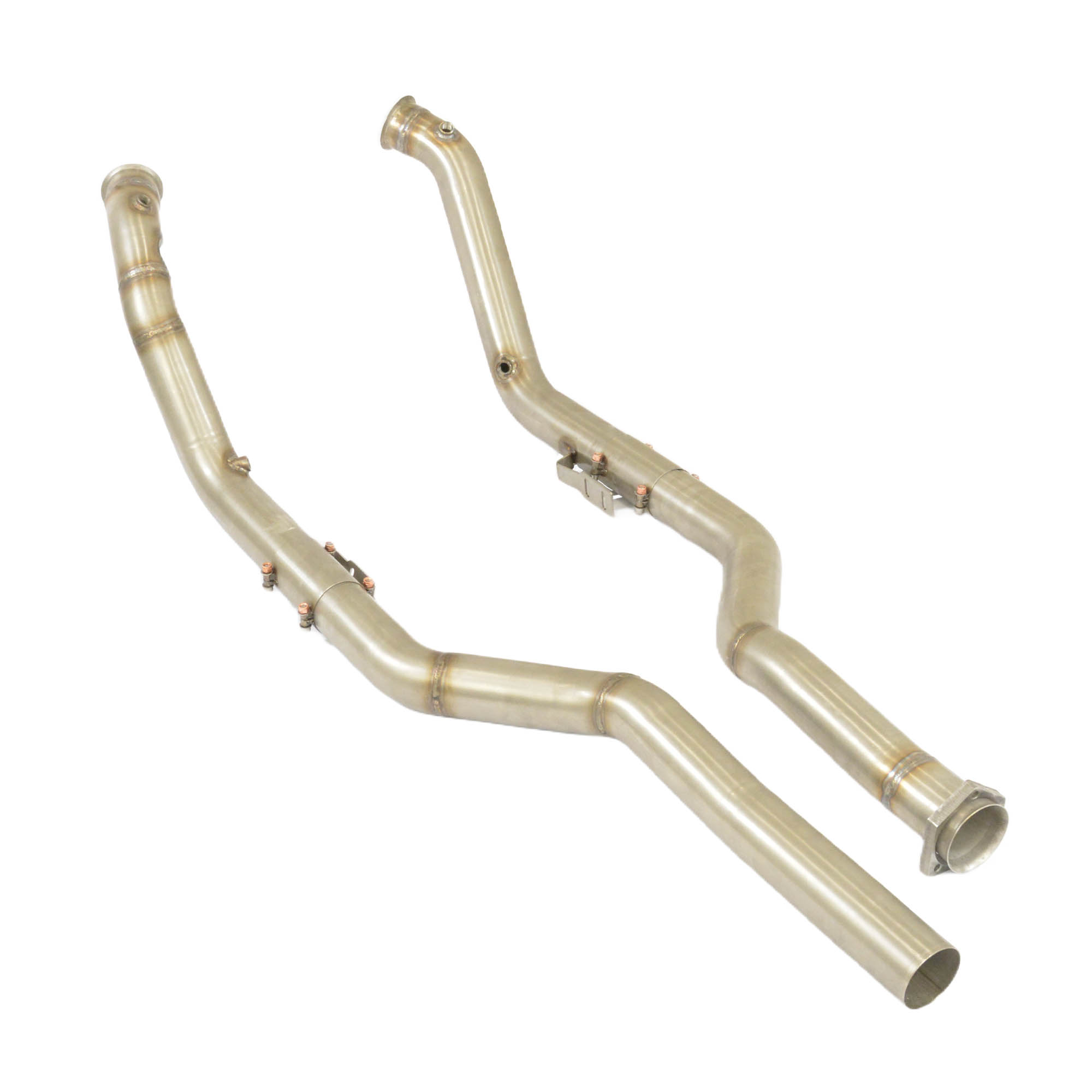 Turbo downpipe kit + Front pipe right - left (Replaces OEM catalytic converter)
