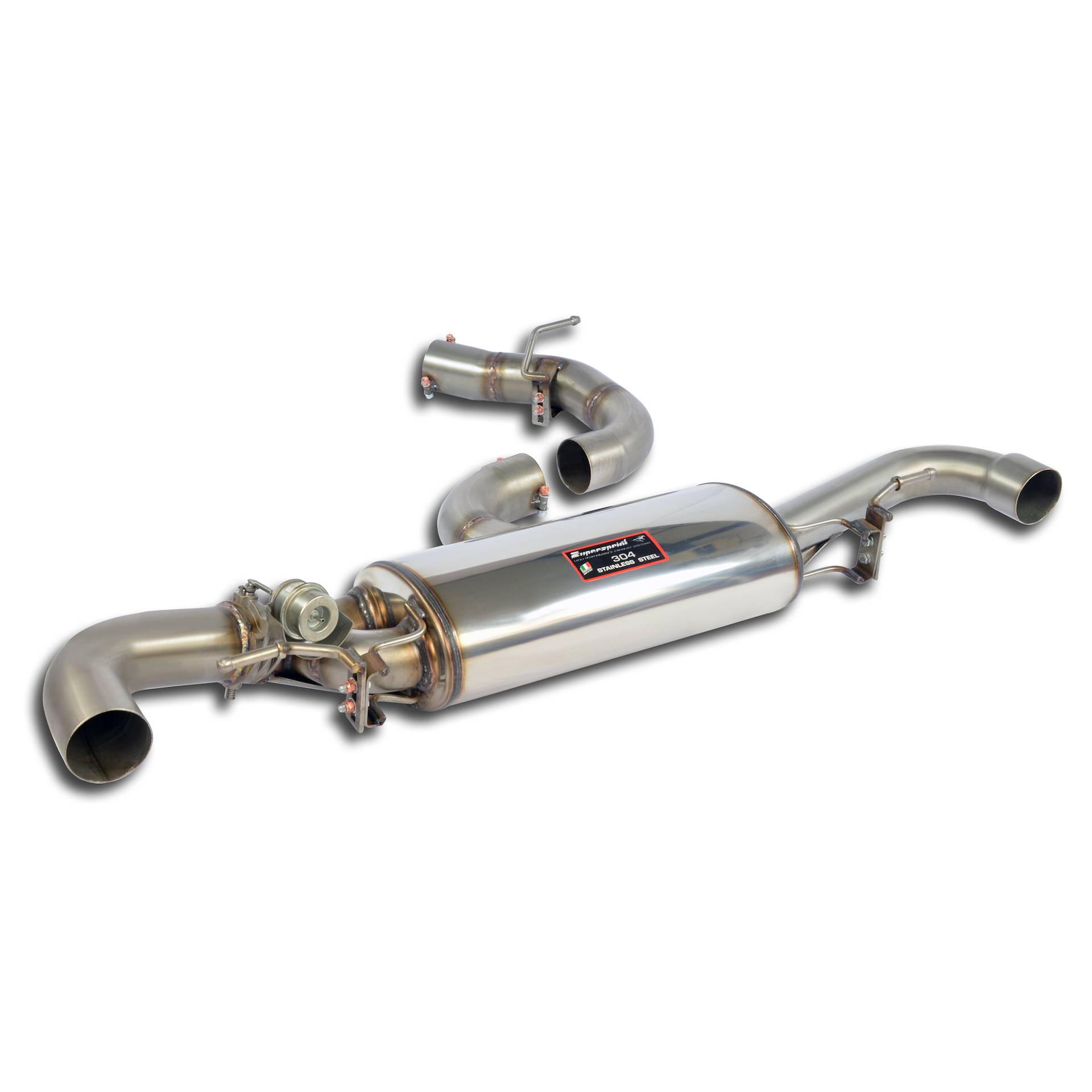Rear exhaust with valve