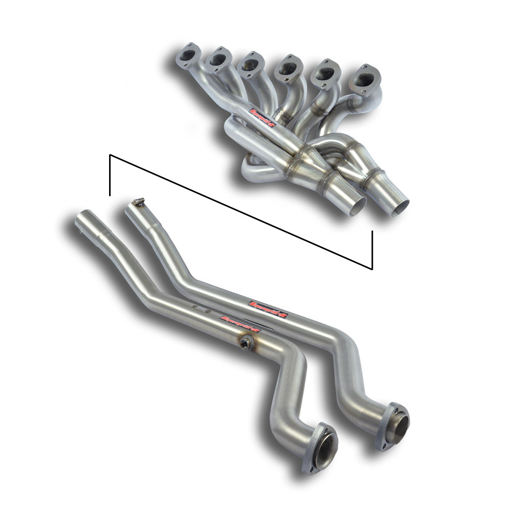 Fächerkrümmer + Verbindungsrohre Edelstahl (Left Hand Drive)