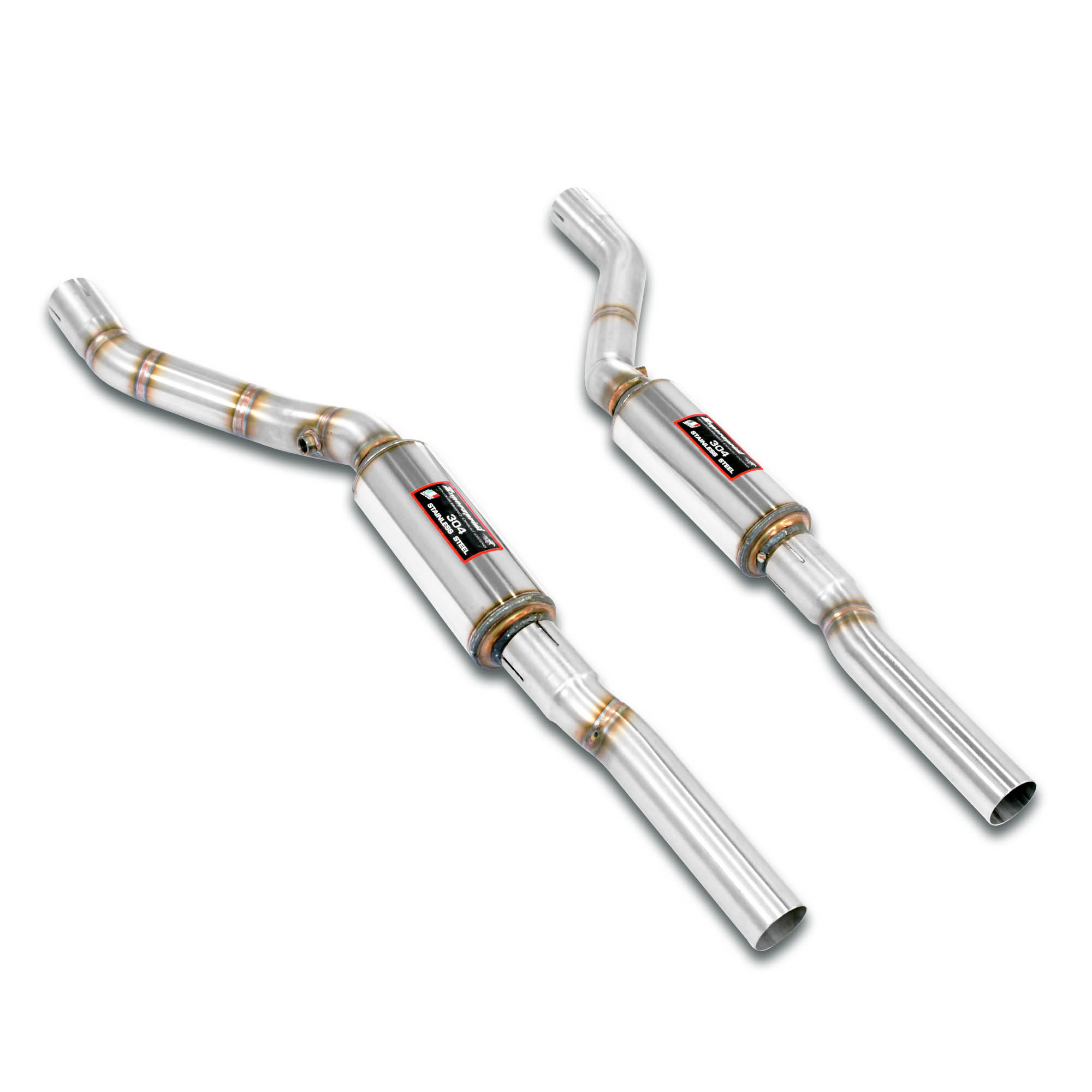 Tubes avant avec silencieux (suppression de catalyseur)