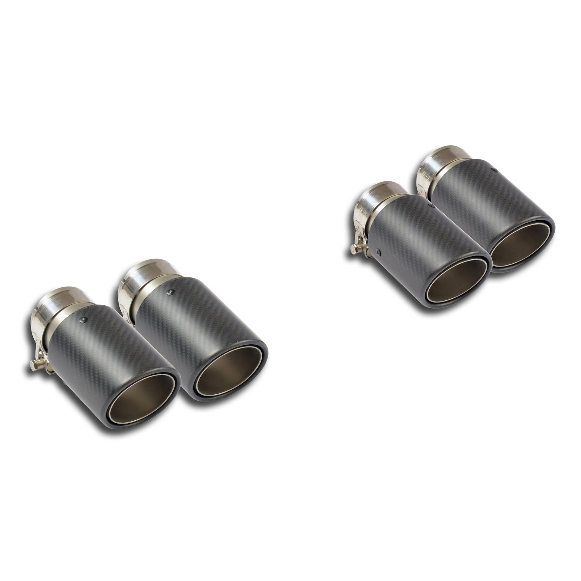 Endpipe kit Right OO90 - Left OO90  carbon