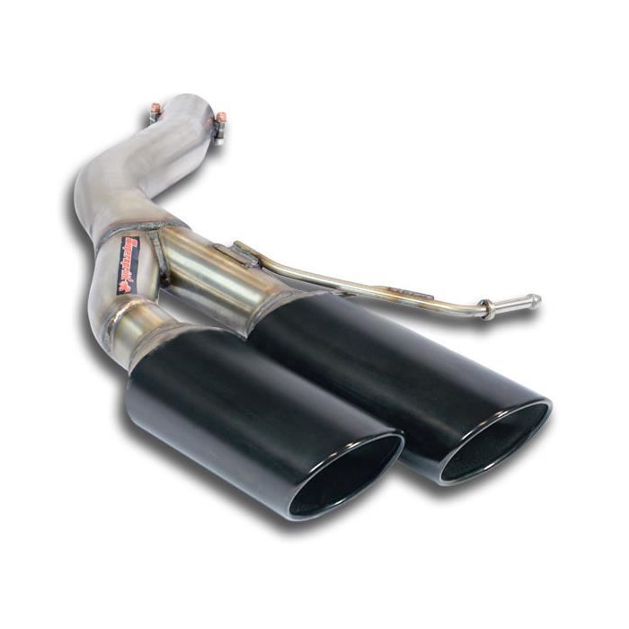 Tube de fuite Gauche 100x75 Gun Metal Grey (Suppression du silencieux)