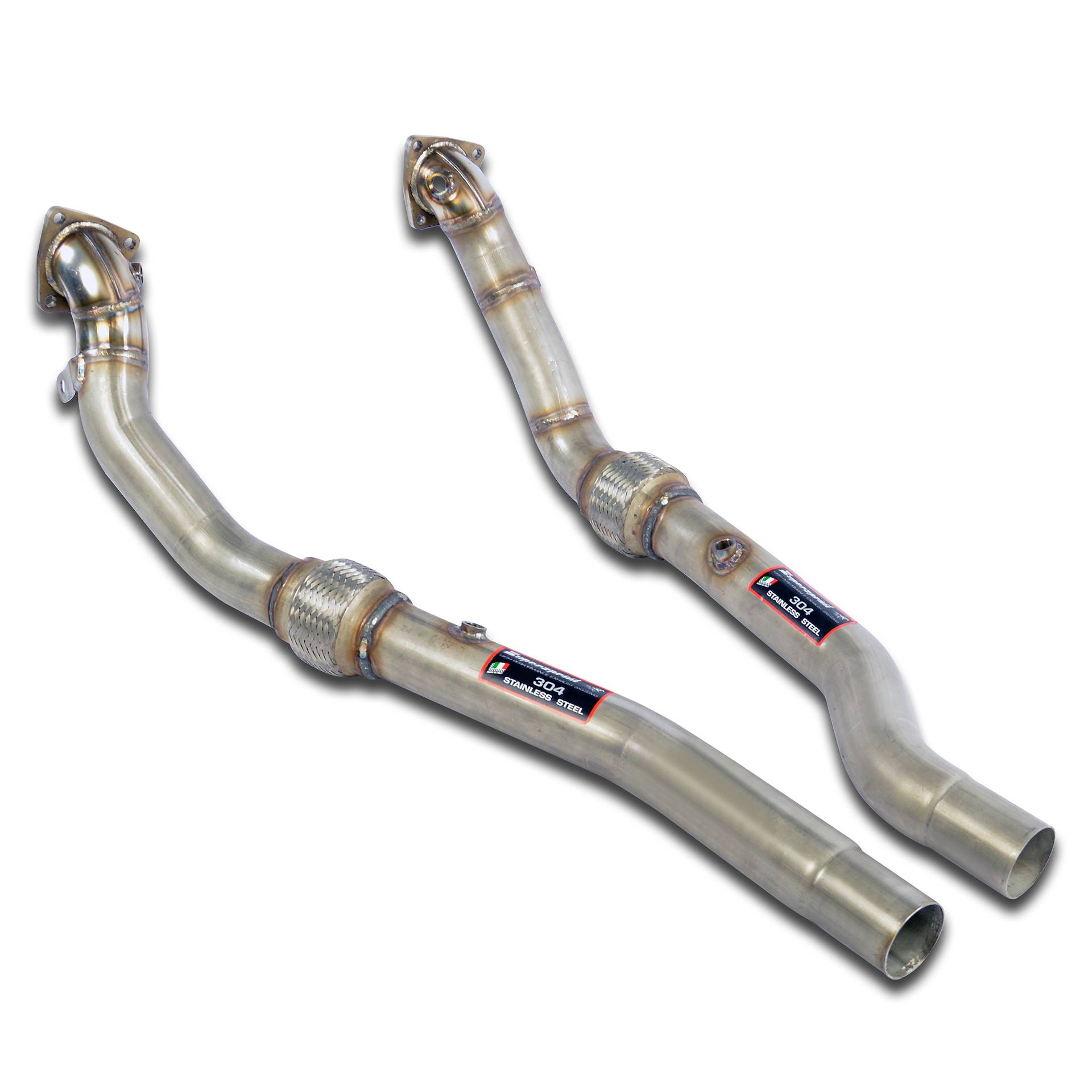 Kit downpipe Destro + Sinistro (Sostituisce catalizzatore primario e secondario)