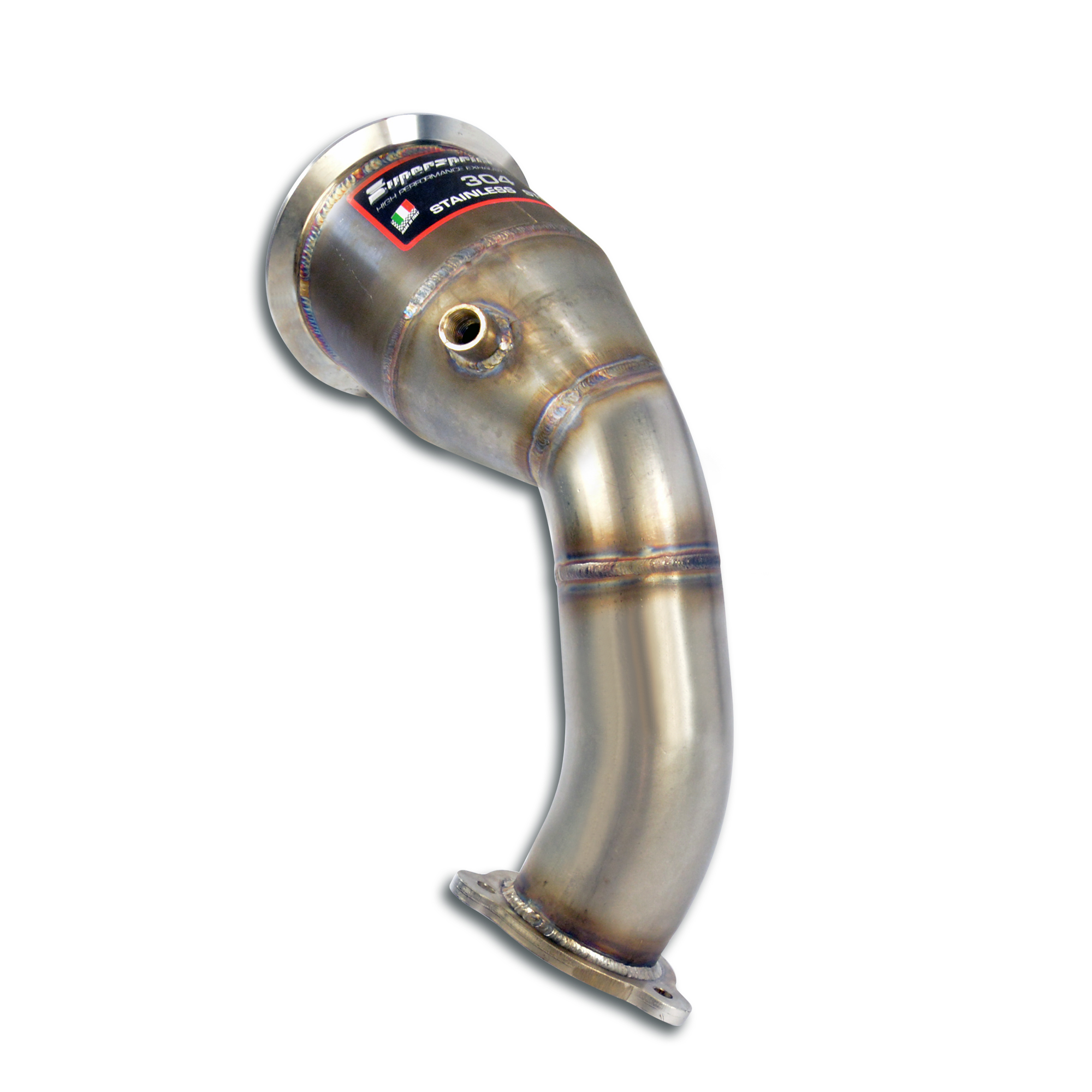 Downpipe izquierdo con catalizador metalico (Left Hand Drive / Right Hand Drive)