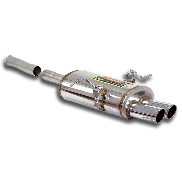 Silencioso trasero OO80Weld on connection to OEM center exhaust