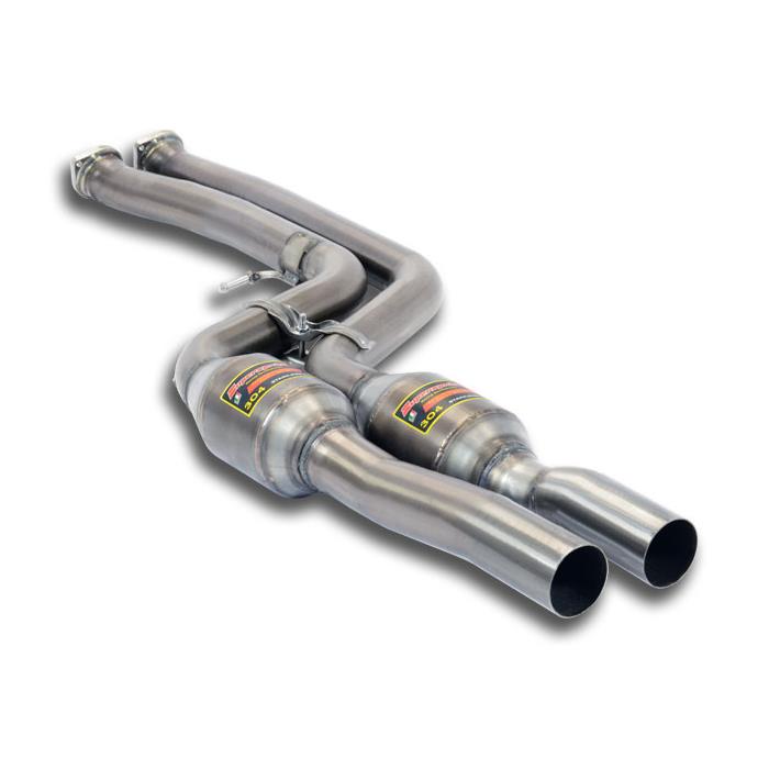 Front exhaust with  Metallic catalytic converter Right + Left 100CPSI