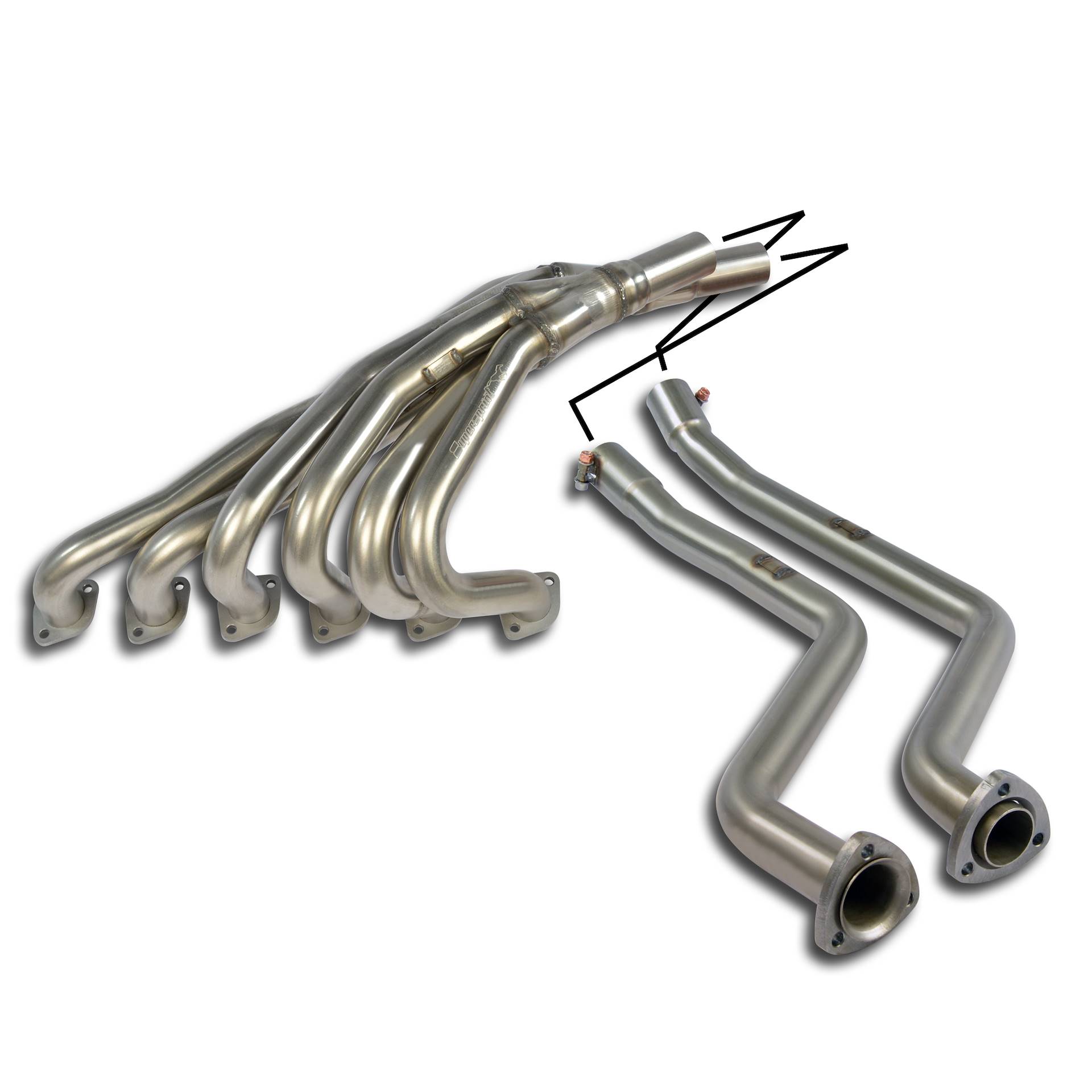 Fächerkrümmer Edelstahl (Left Hand Drive)
