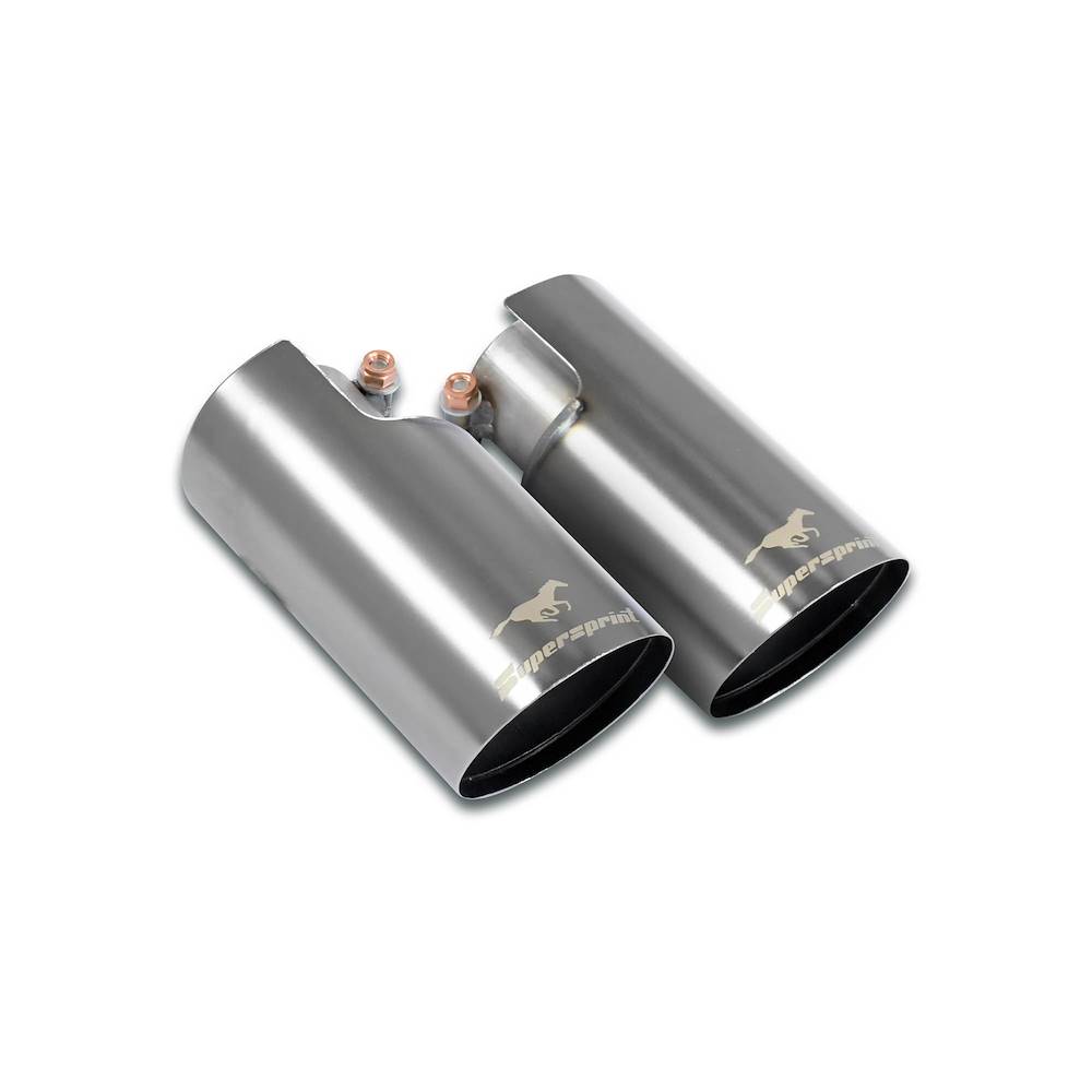 Endpipes kit Right - Left Racing-Gun Metal Grey O90