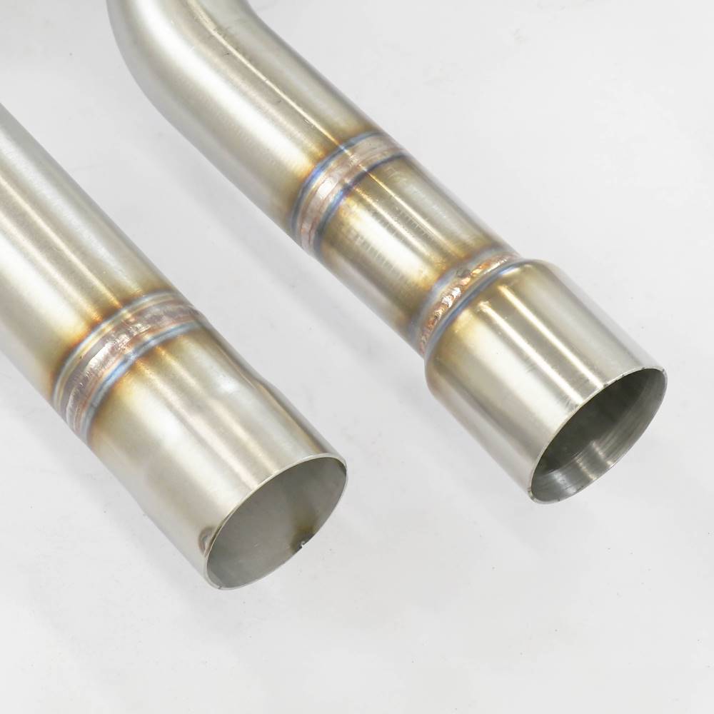 Rear exhaust with valve OO100 Right - OO100 Left Gun Metal Grey