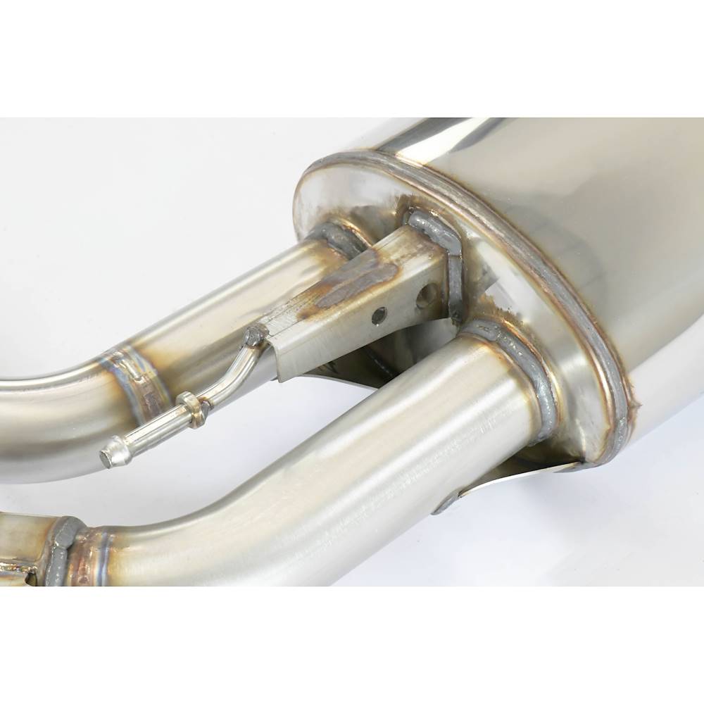 Rear exhaust with valve Right - Left for the Stock end tips