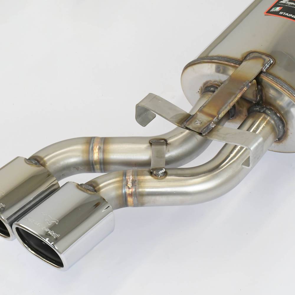 Centre + rear exhaust 95x75 S-Bend