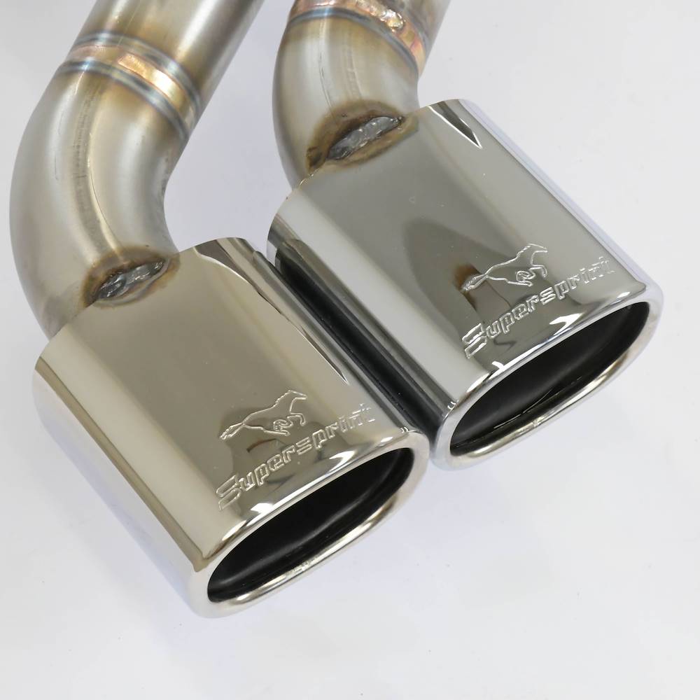 Centre + rear exhaust 95x75 S-Bend