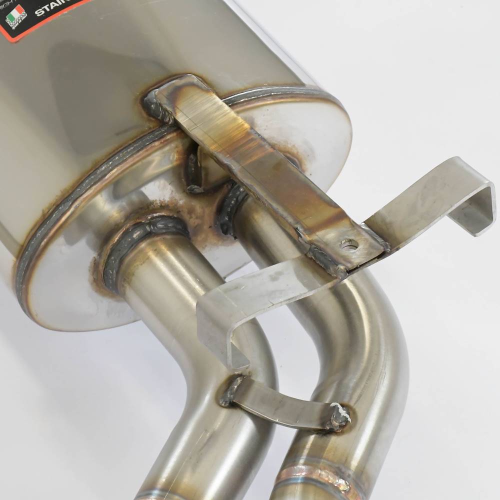 Centre + rear exhaust 95x75 S-Bend