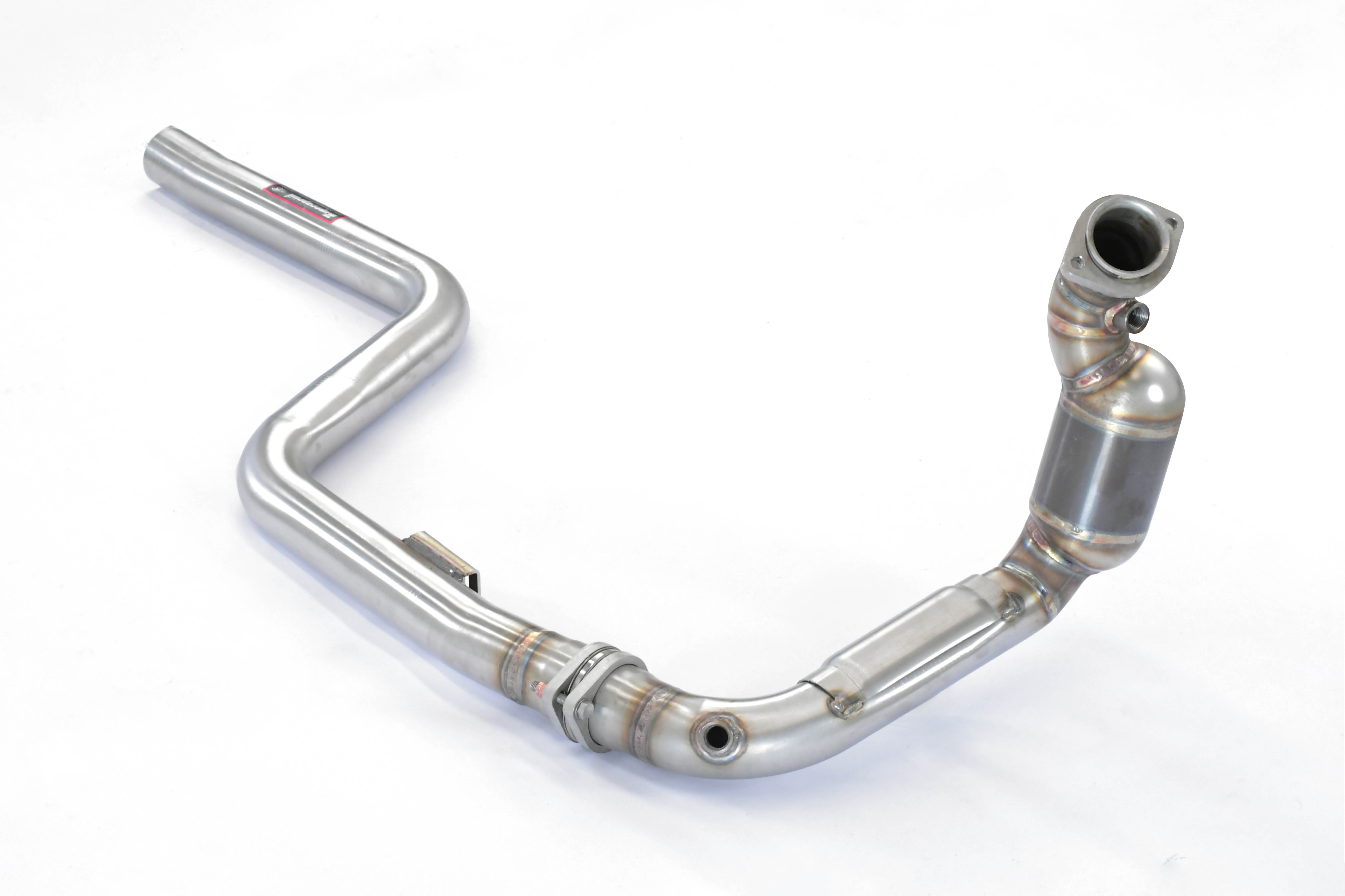 Downpipe Sinistro + tubo anteriore + catalizzatore primario