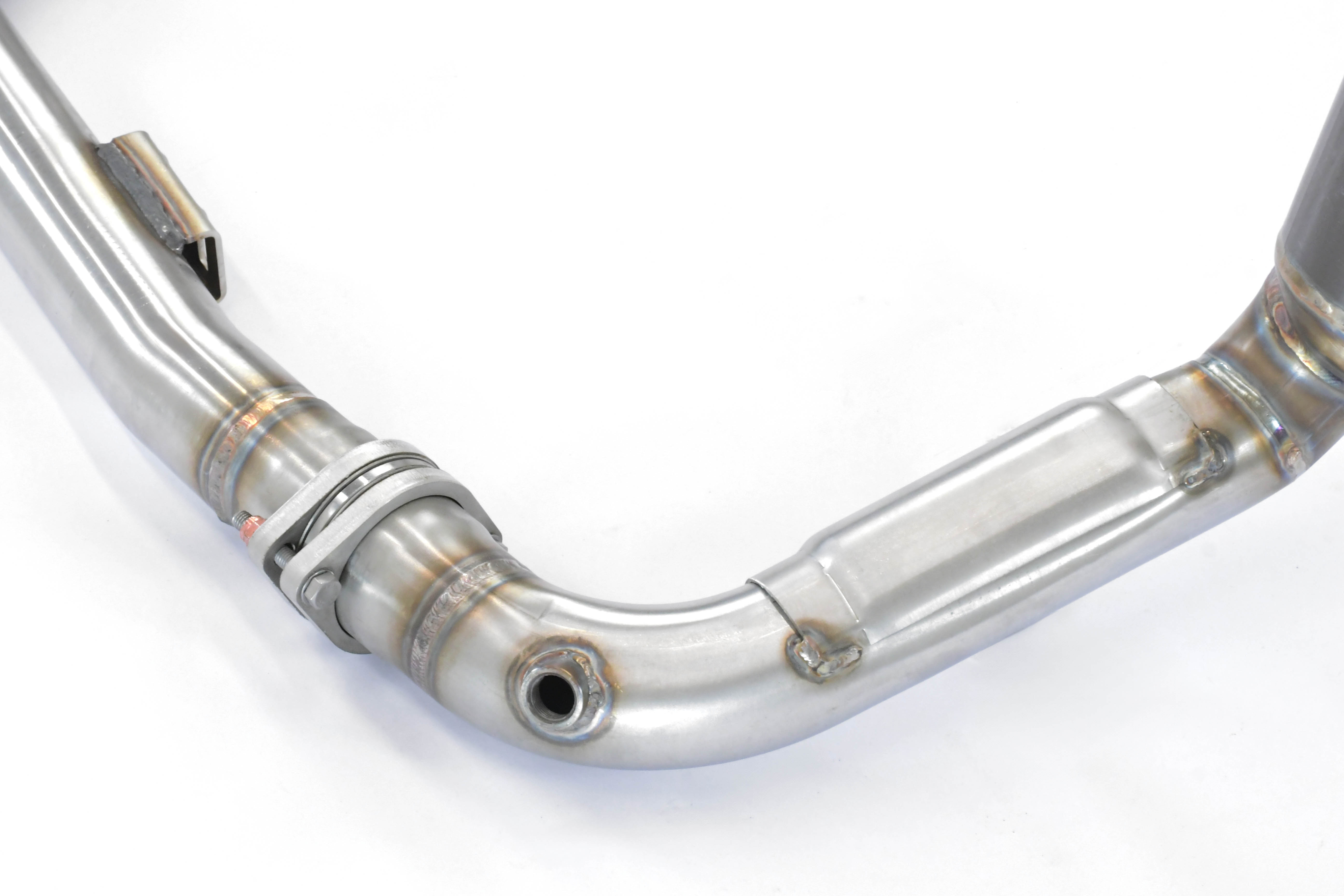 Downpipe Left + front pipe + primary metallic catalytic
