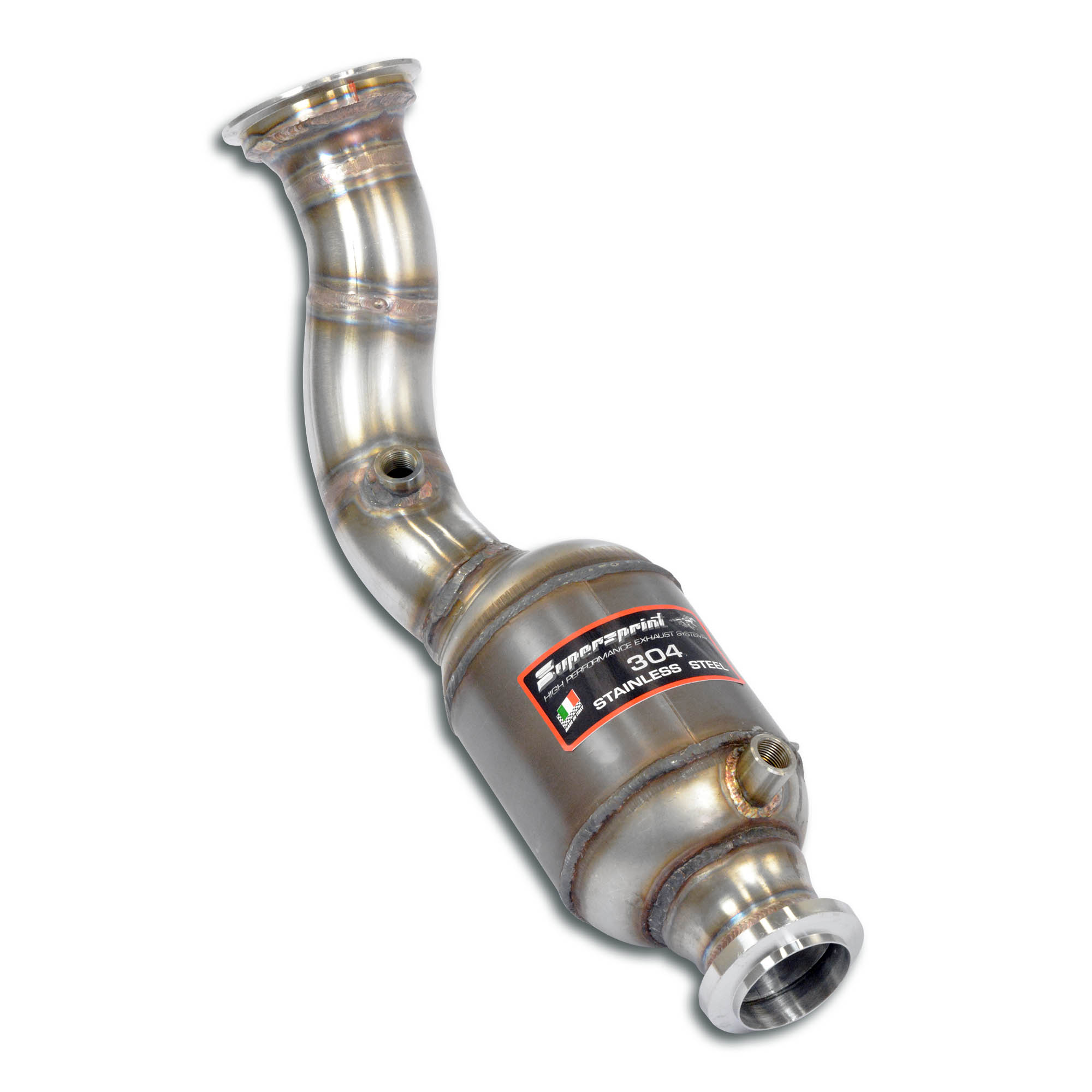 Downpipe Left + Metallic catalytic converter