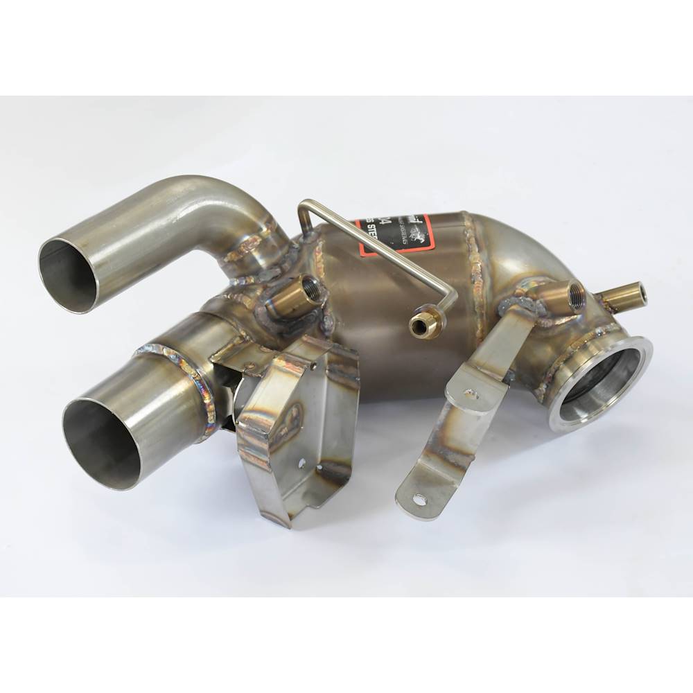 Catalizzatore metallico destro - sinistro 100 CPSI con valvola