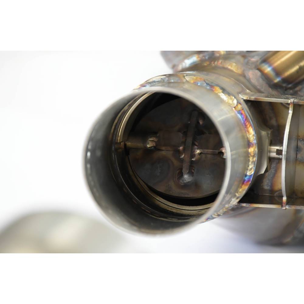 Front Metallic catalytic converter Right - Left 100 CPSI with valve