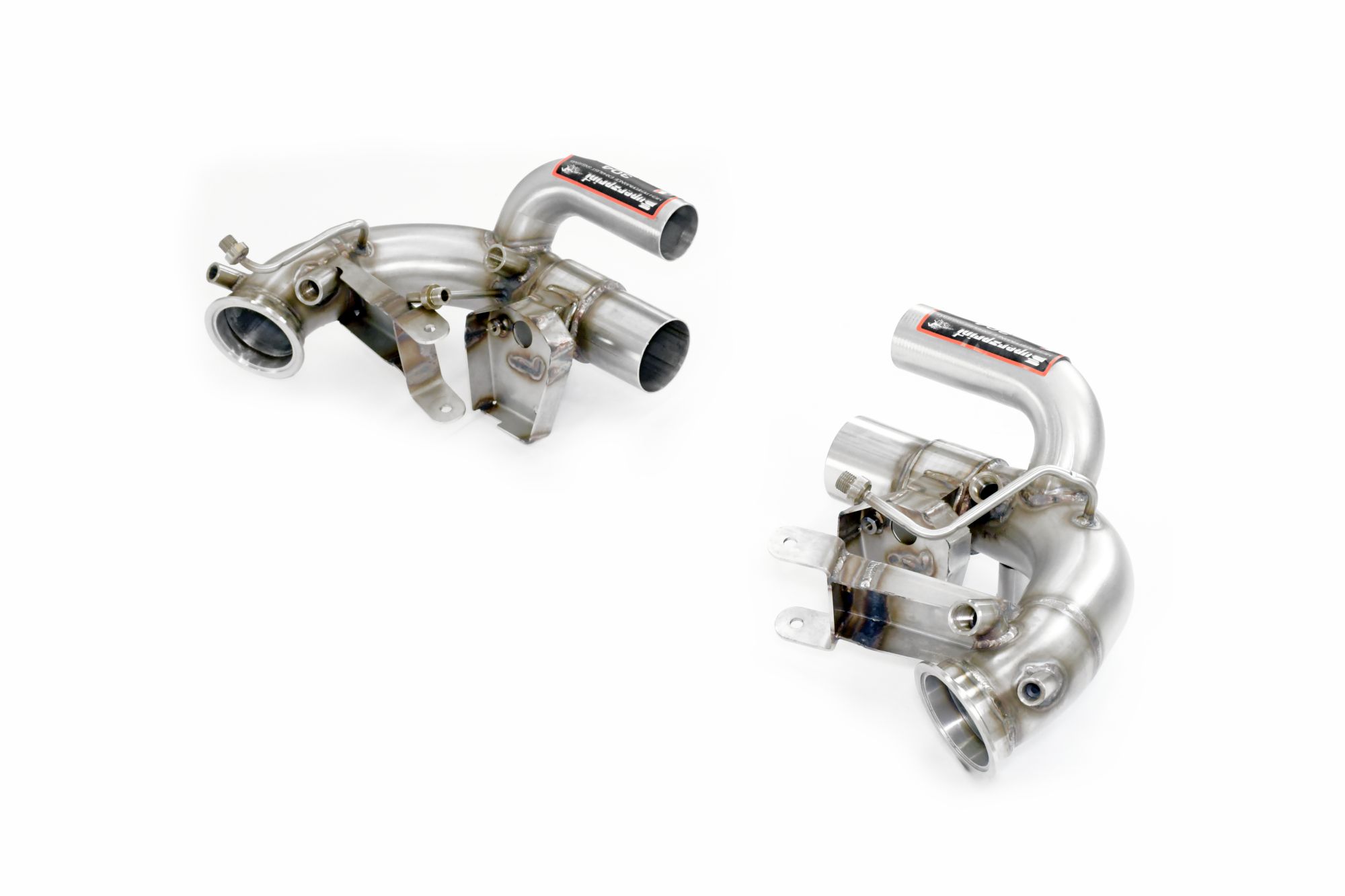 Front pipes kit Right - Left (Replaces catalytic converter + GPF) with valve