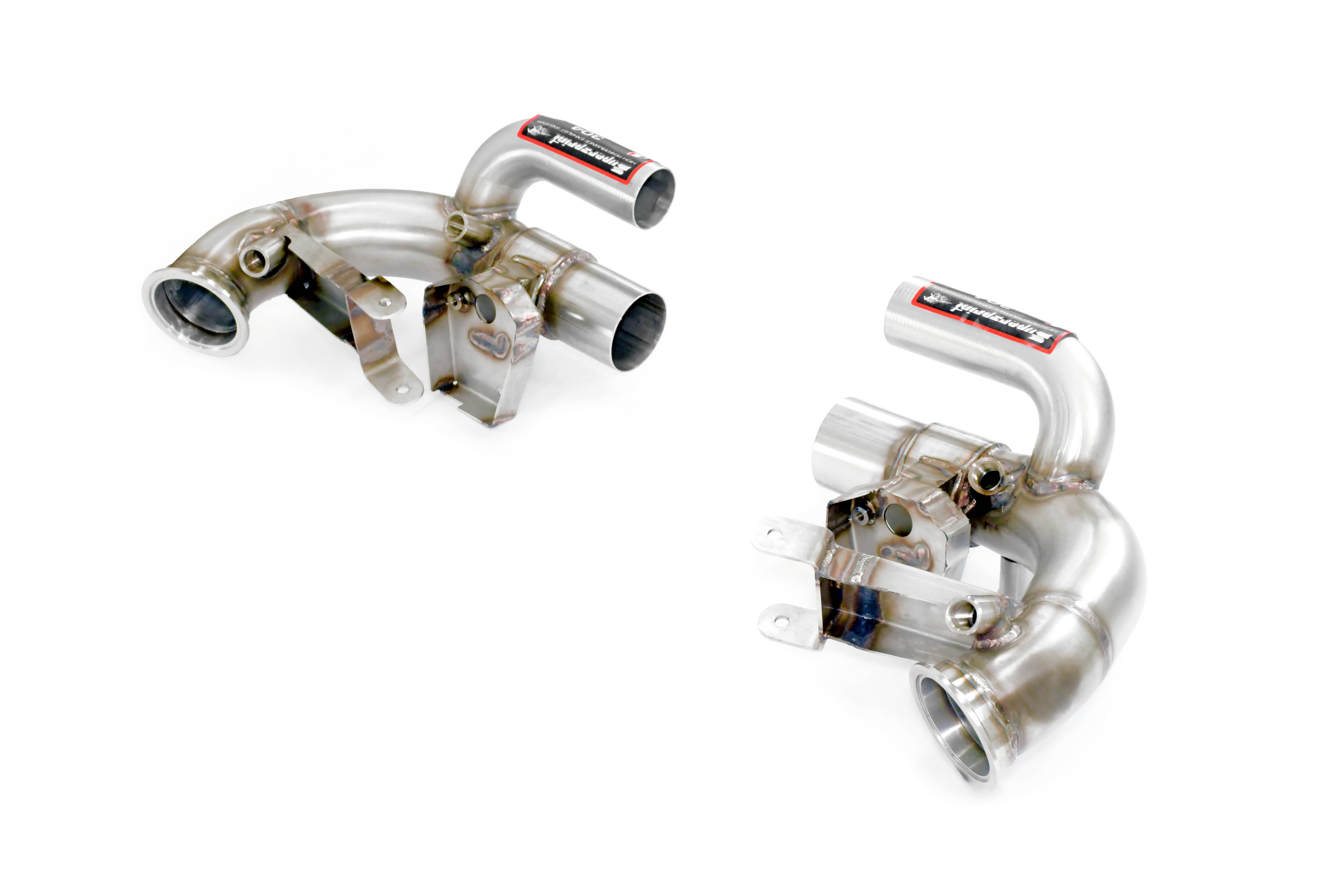 Front pipes kit Right - Left (Replaces catalytic converter + GPF) with valve
