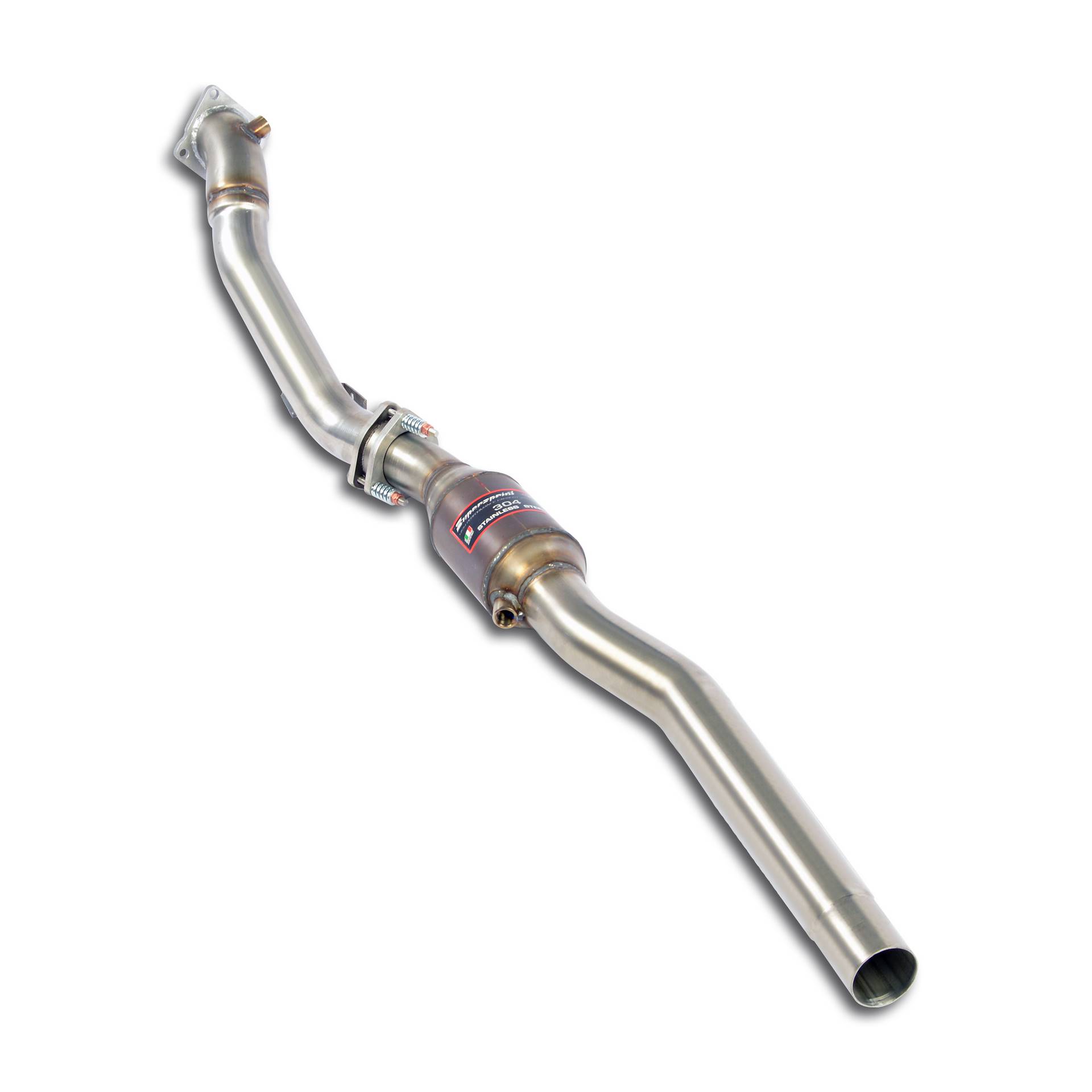 Tube kit pour turbocharger avec  Catalyseur métallique Gauche