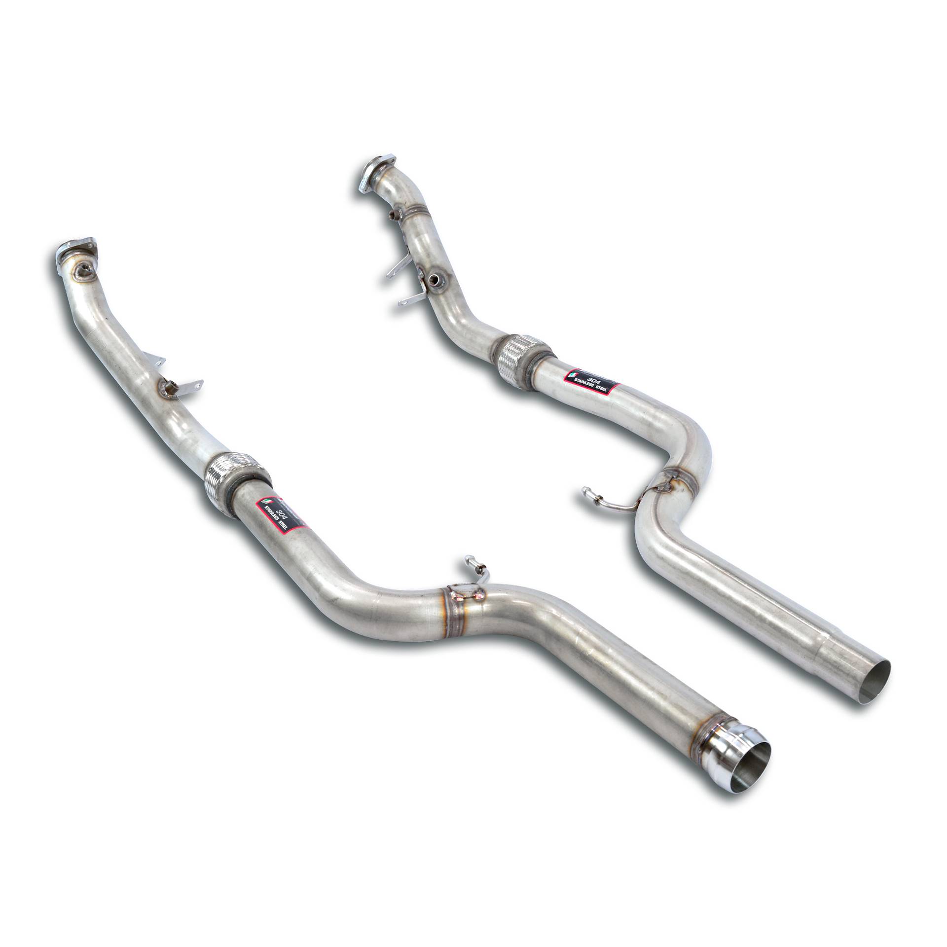 Downpipe kit Right - Left (Deletes the catalytic)