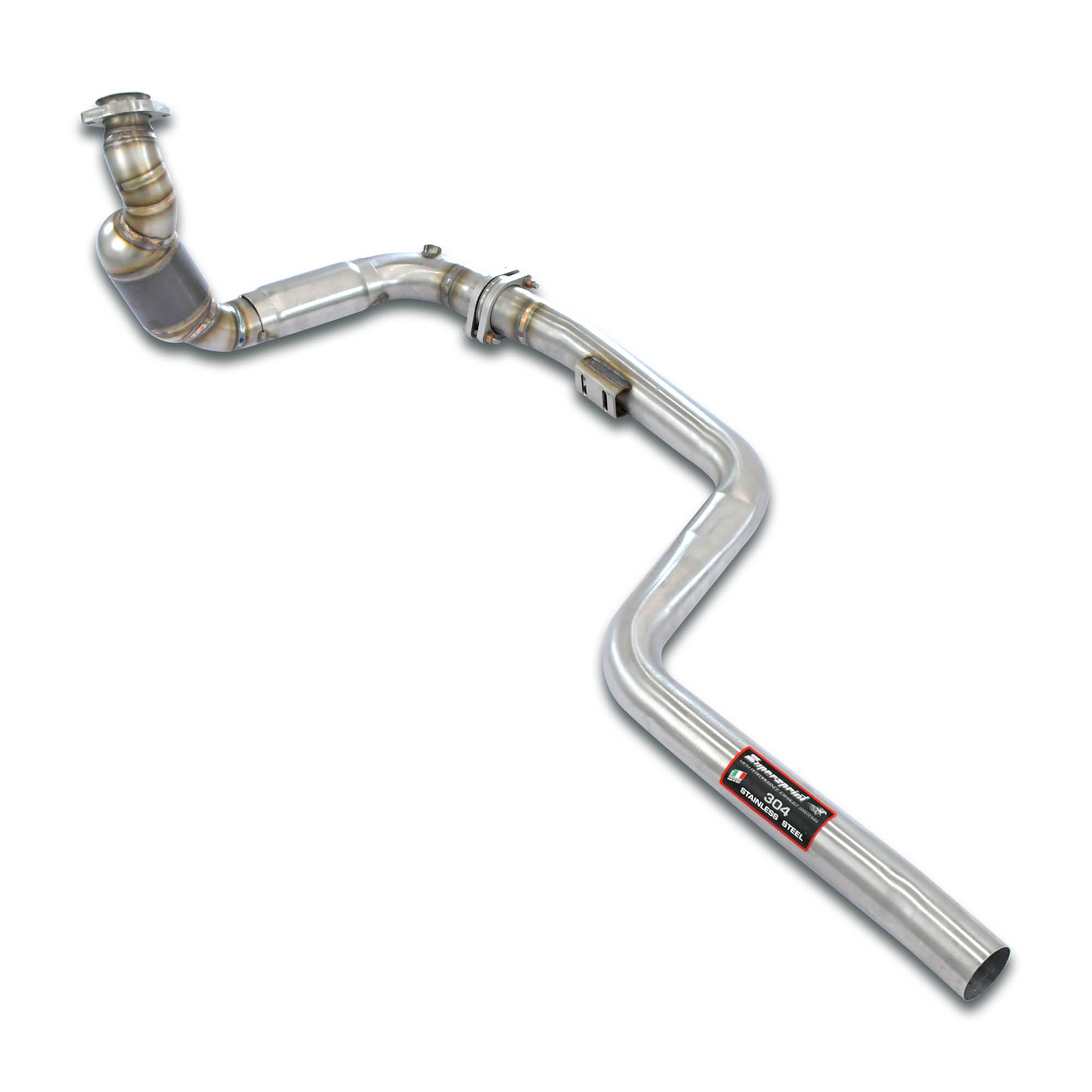 Downpipe Left + front pipe + primary metallic catalytic