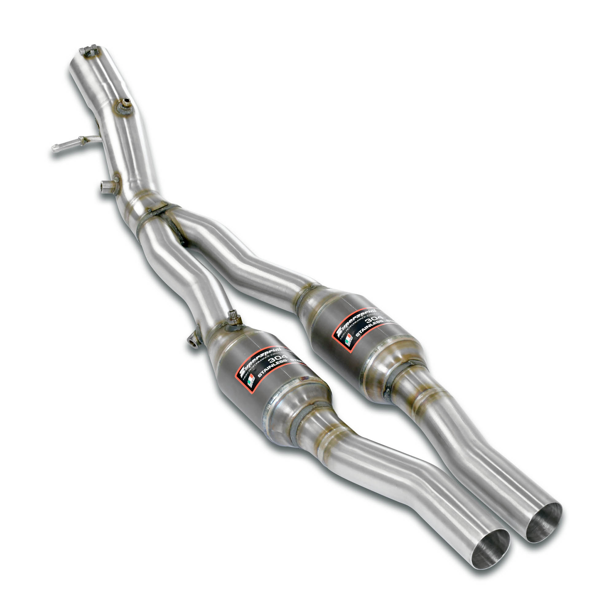 Tubes avant kit avec Catalyseur métallique Droite - Gauche