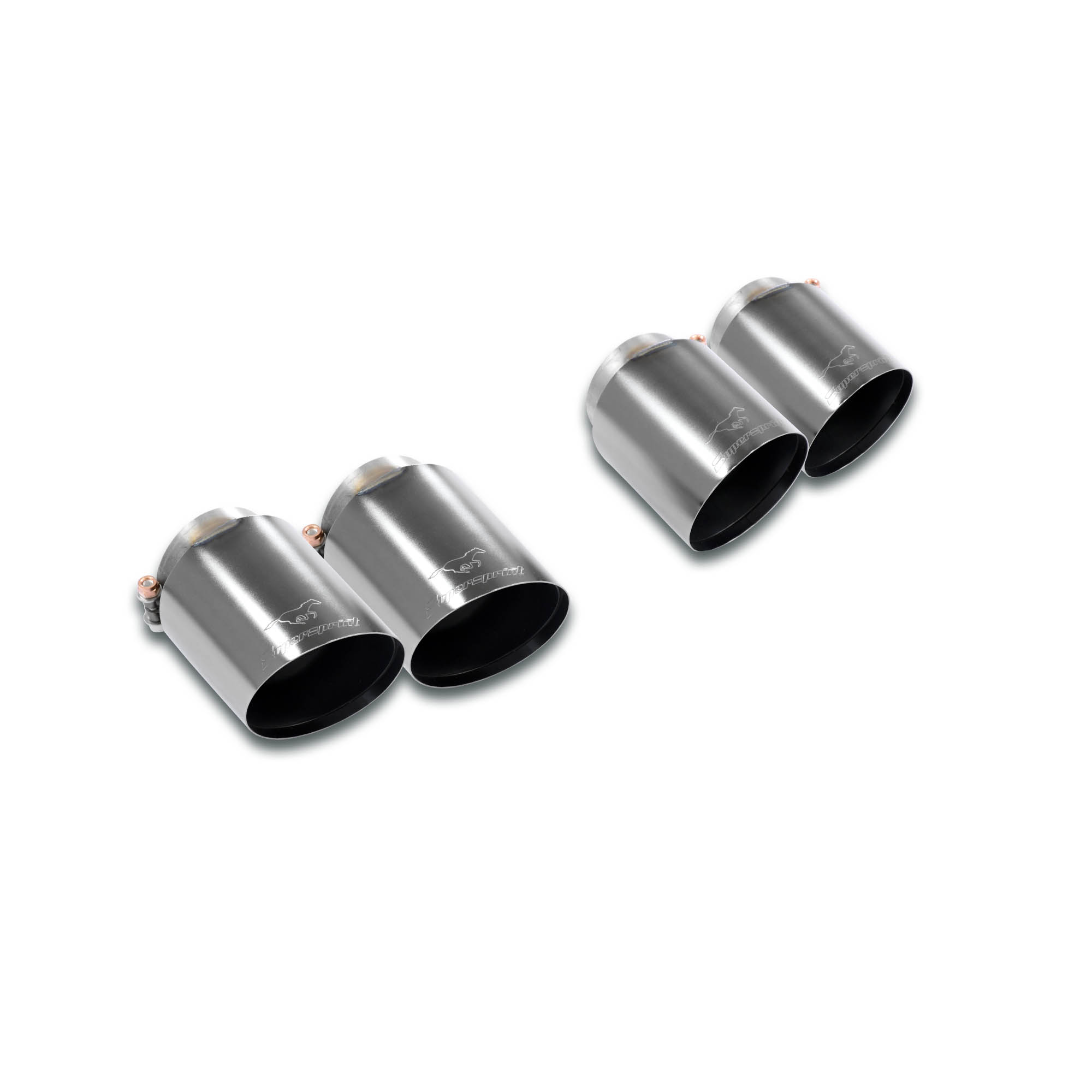 Endpipe kit Race-Gun Metal Grey OO100 Right - OO100 Left