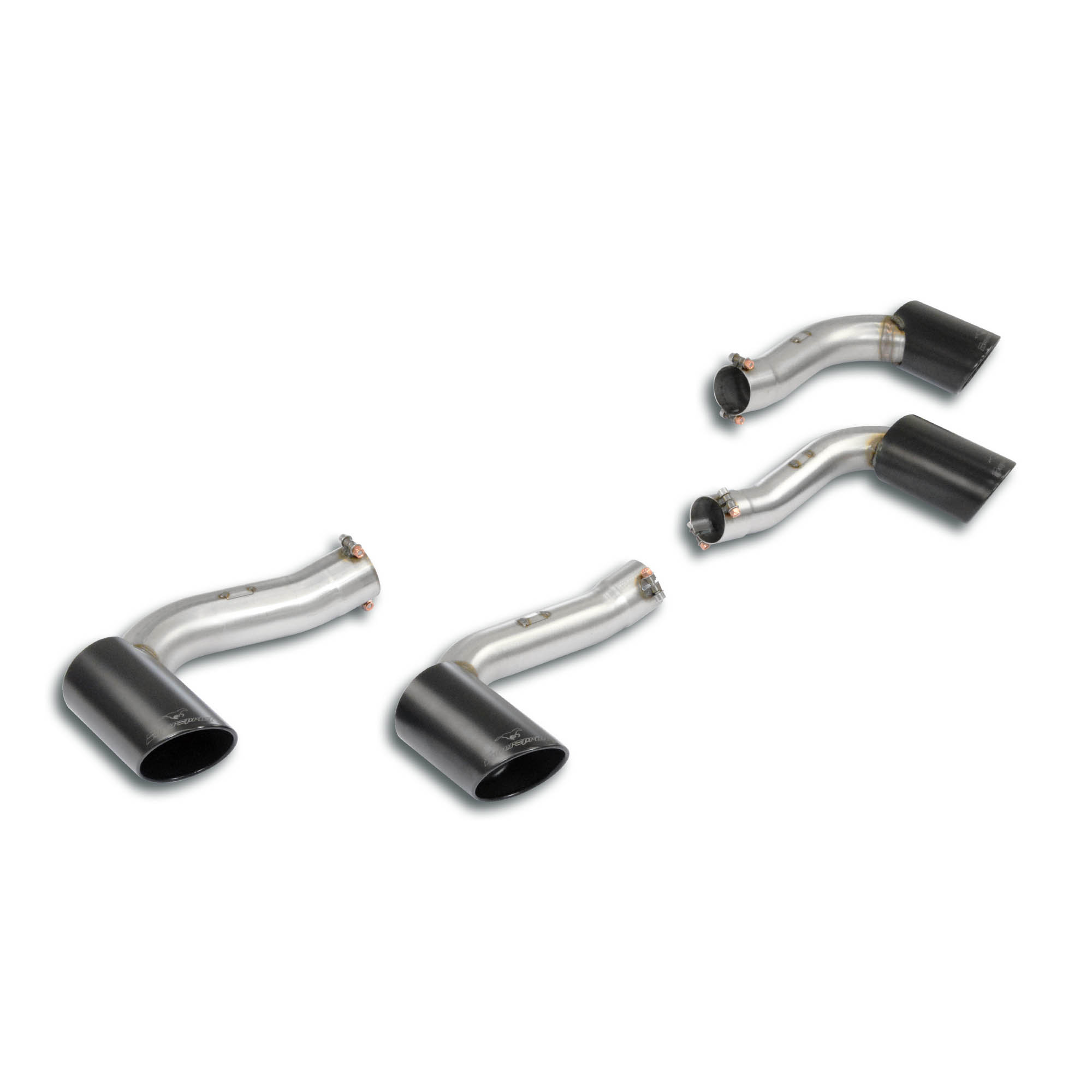 Endpipe kit Right OO100 - Left OO100 Gun Metal Grey